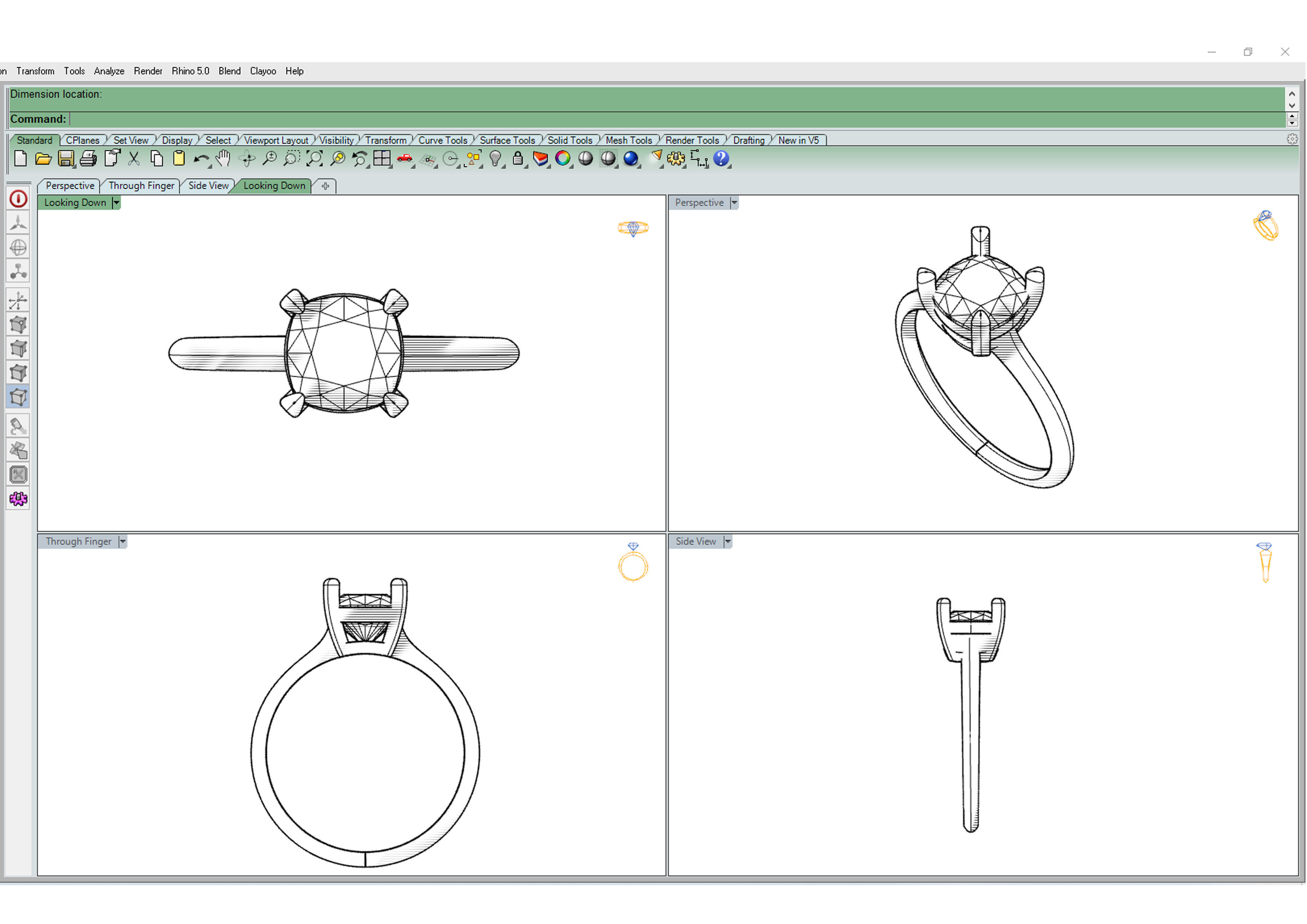 Cushion ring 3D print model_7