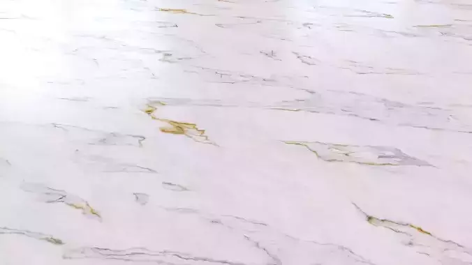 White marble with yellow inserts