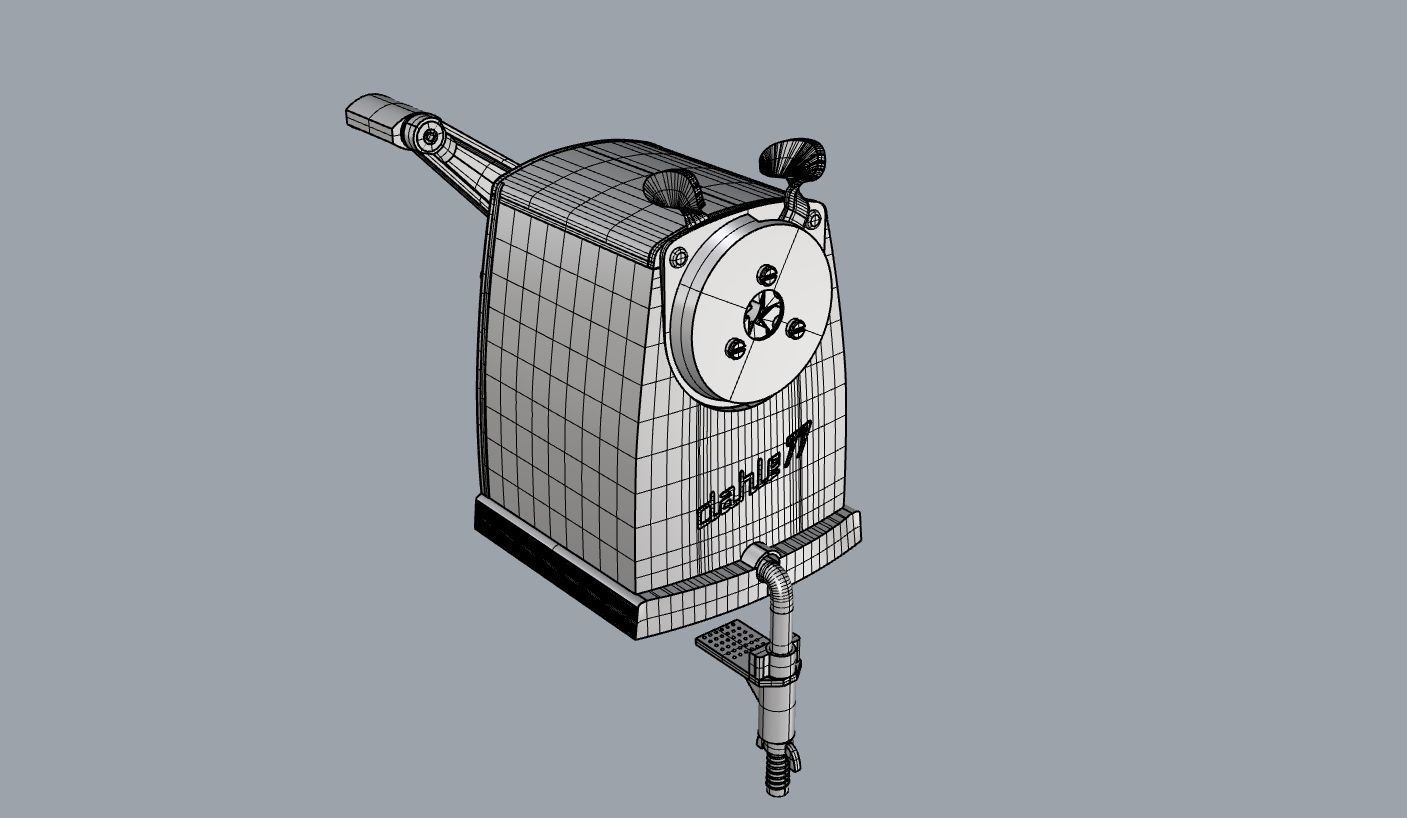Pencil sharpener Dahle 77 3D model_3