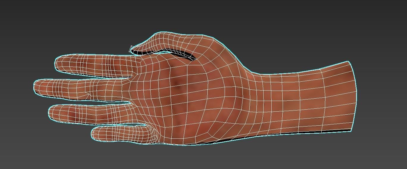 Hand for VR 3D model_4