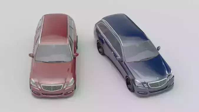 Mercedes two chrysler town and country sedans