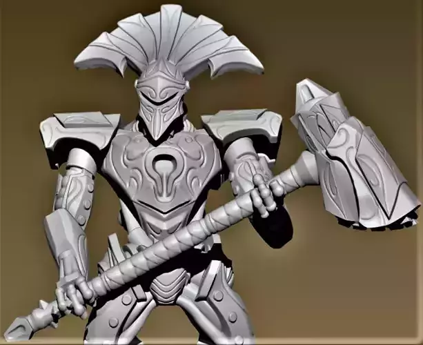Guardian humanoid robot 3D print model