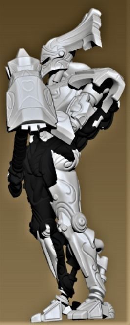 Guardian humanoid robot 3D print model_2