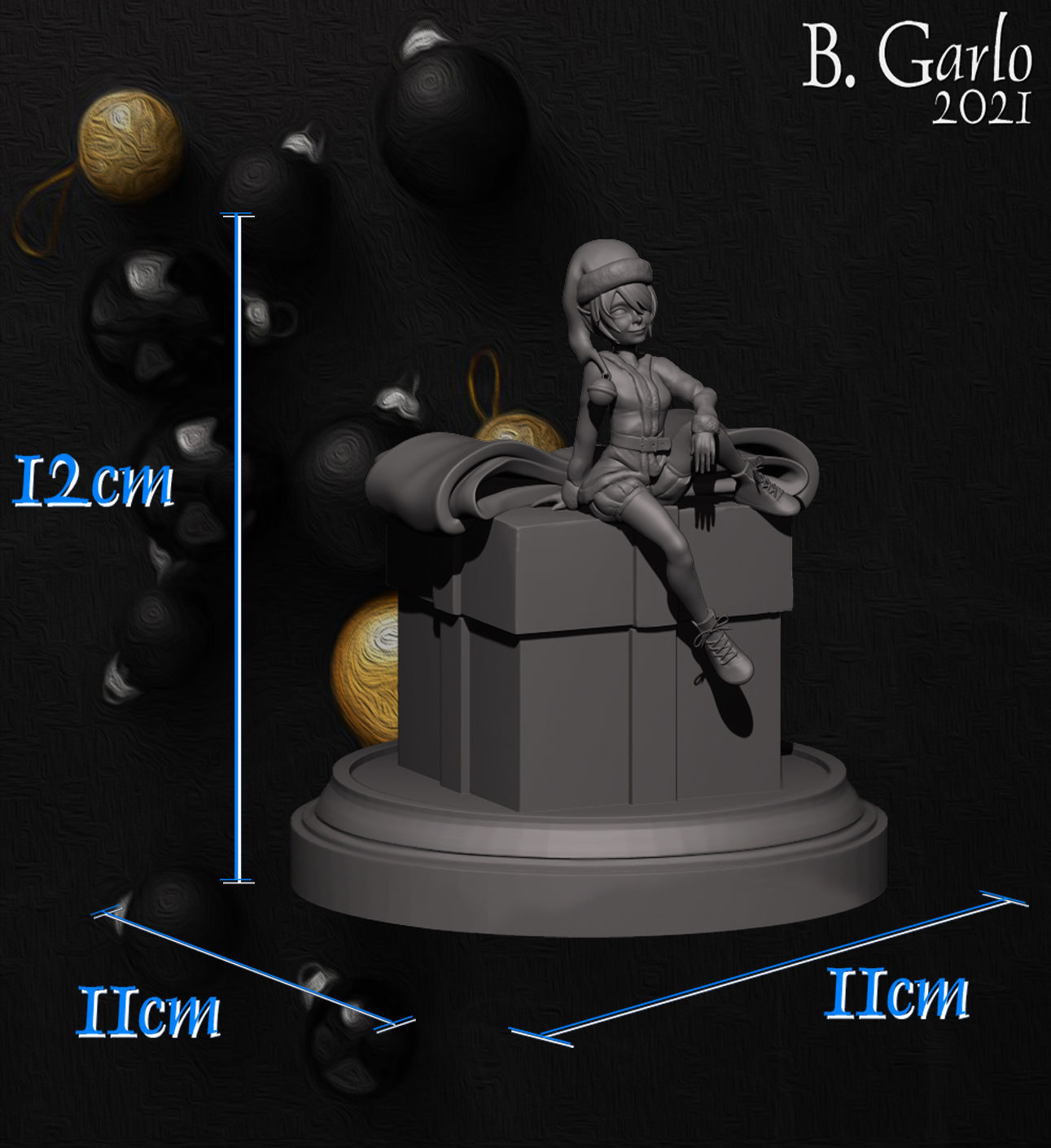 DK Gift Box 3D print model_5