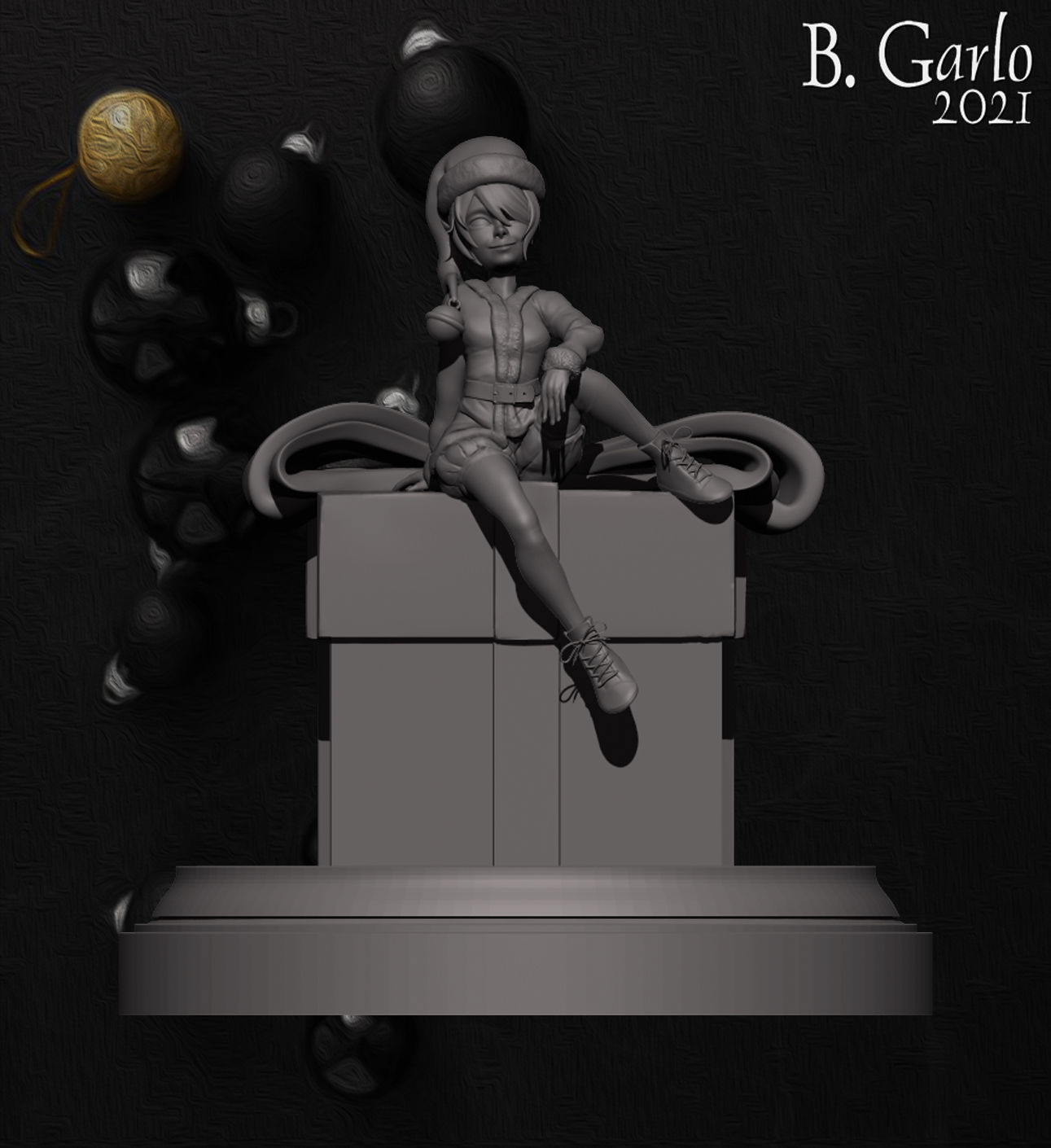 DK Gift Box 3D print model_1