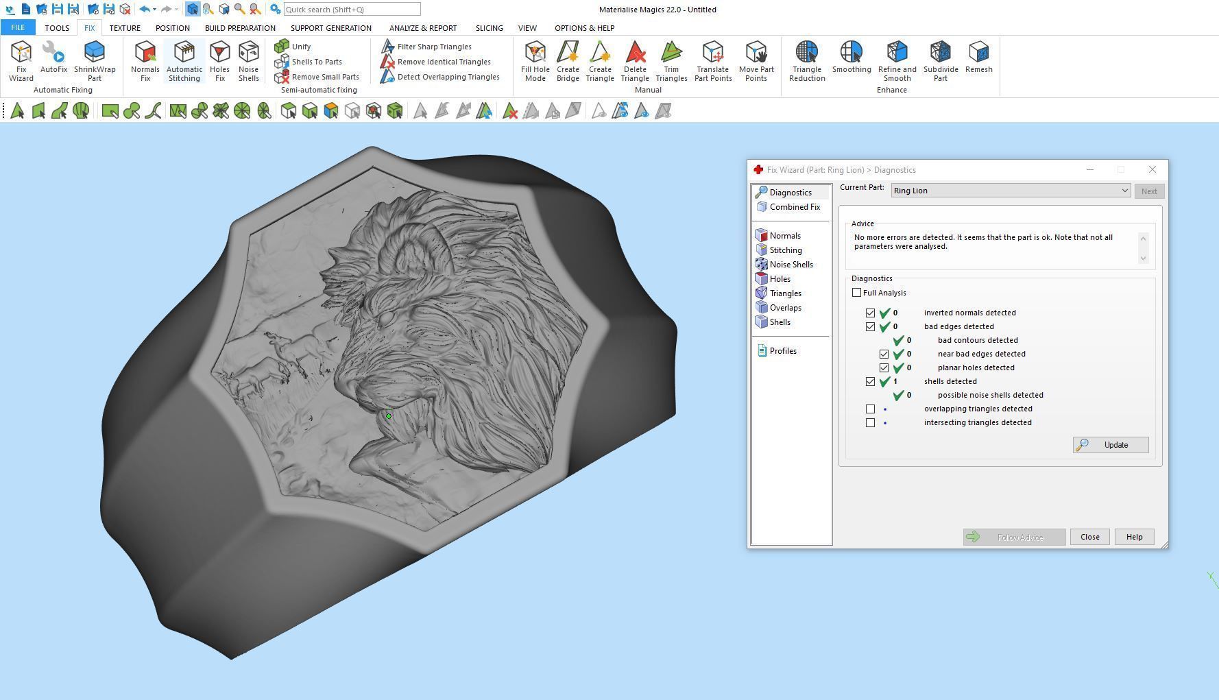 Lion Man Ring Silver Gold  Print 3D print model_4