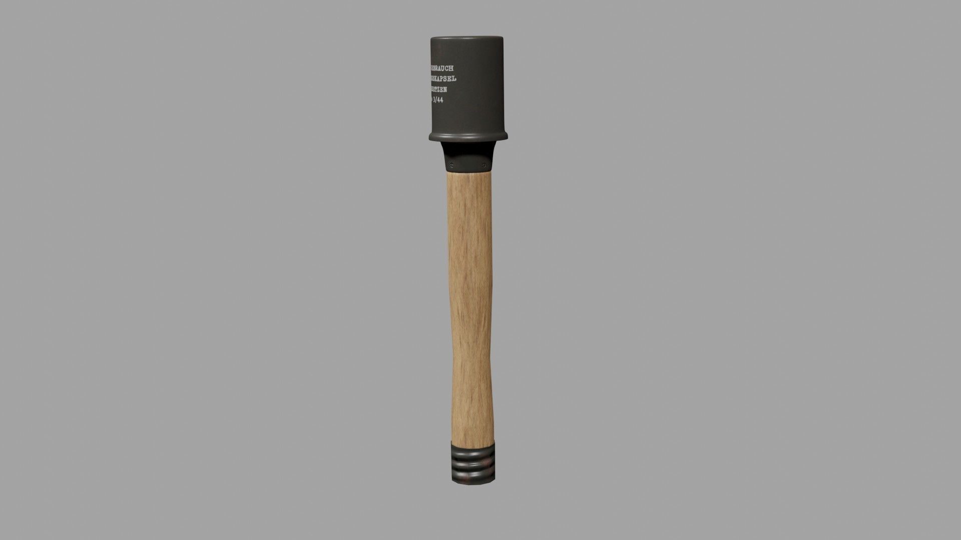 M24 Stick Grenade Low-poly 3D model_3