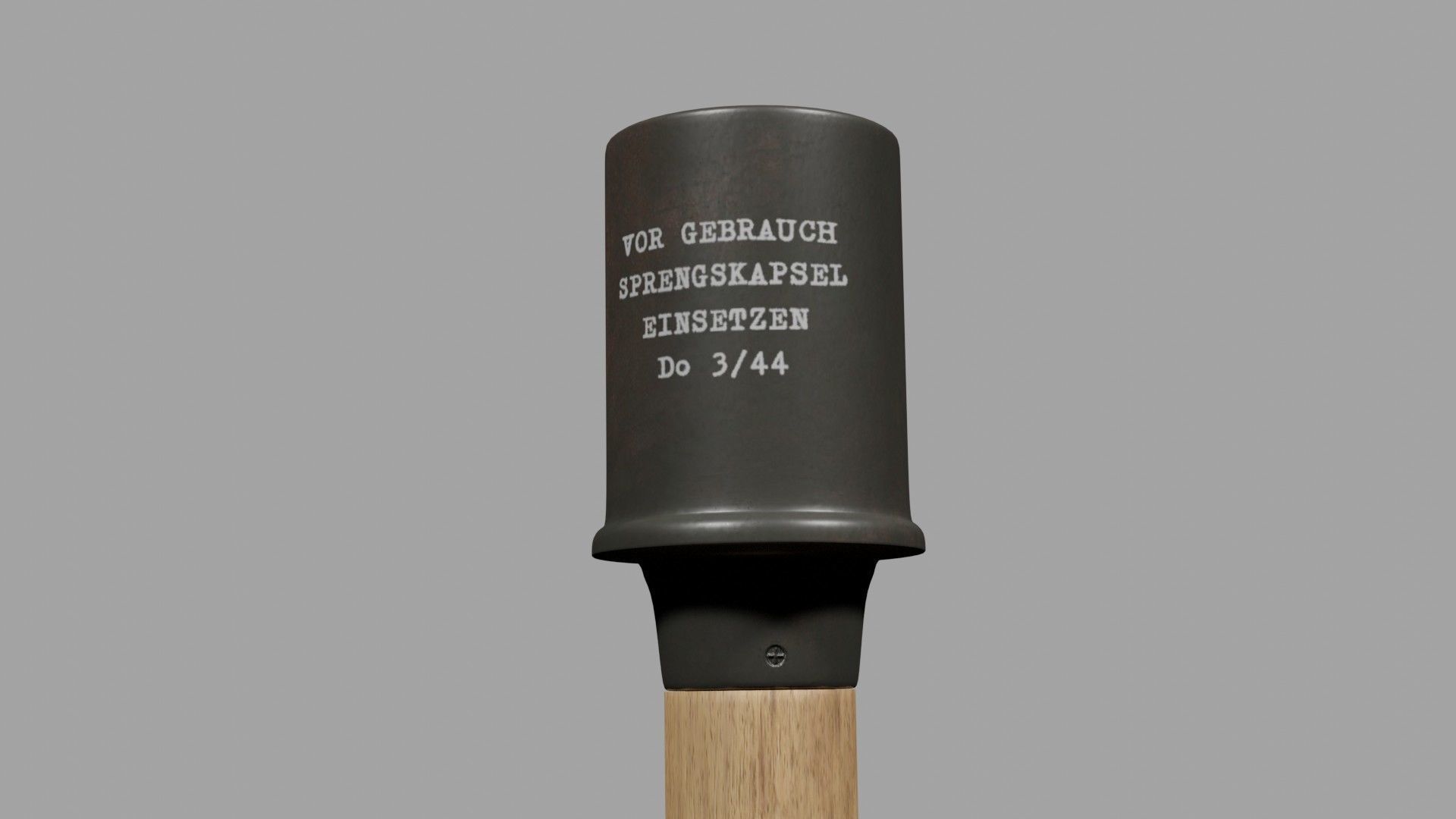 M24 Stick Grenade Low-poly 3D model_2