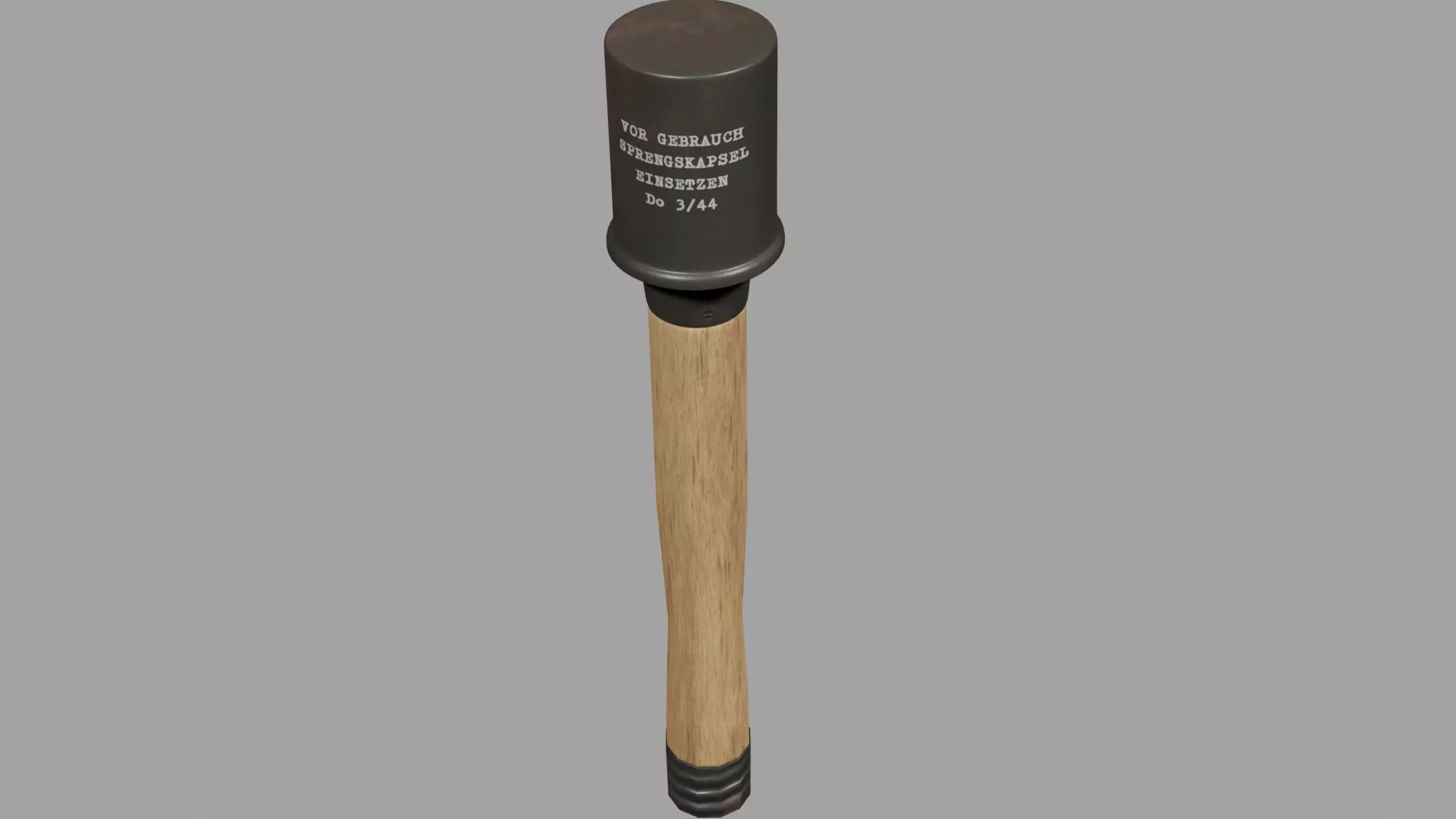 M24 Stick Grenade Low-poly 3D model_0