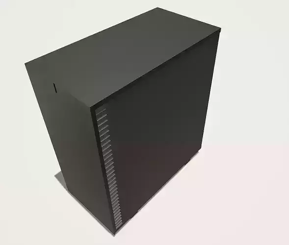 Black Gaming Computer 3D model