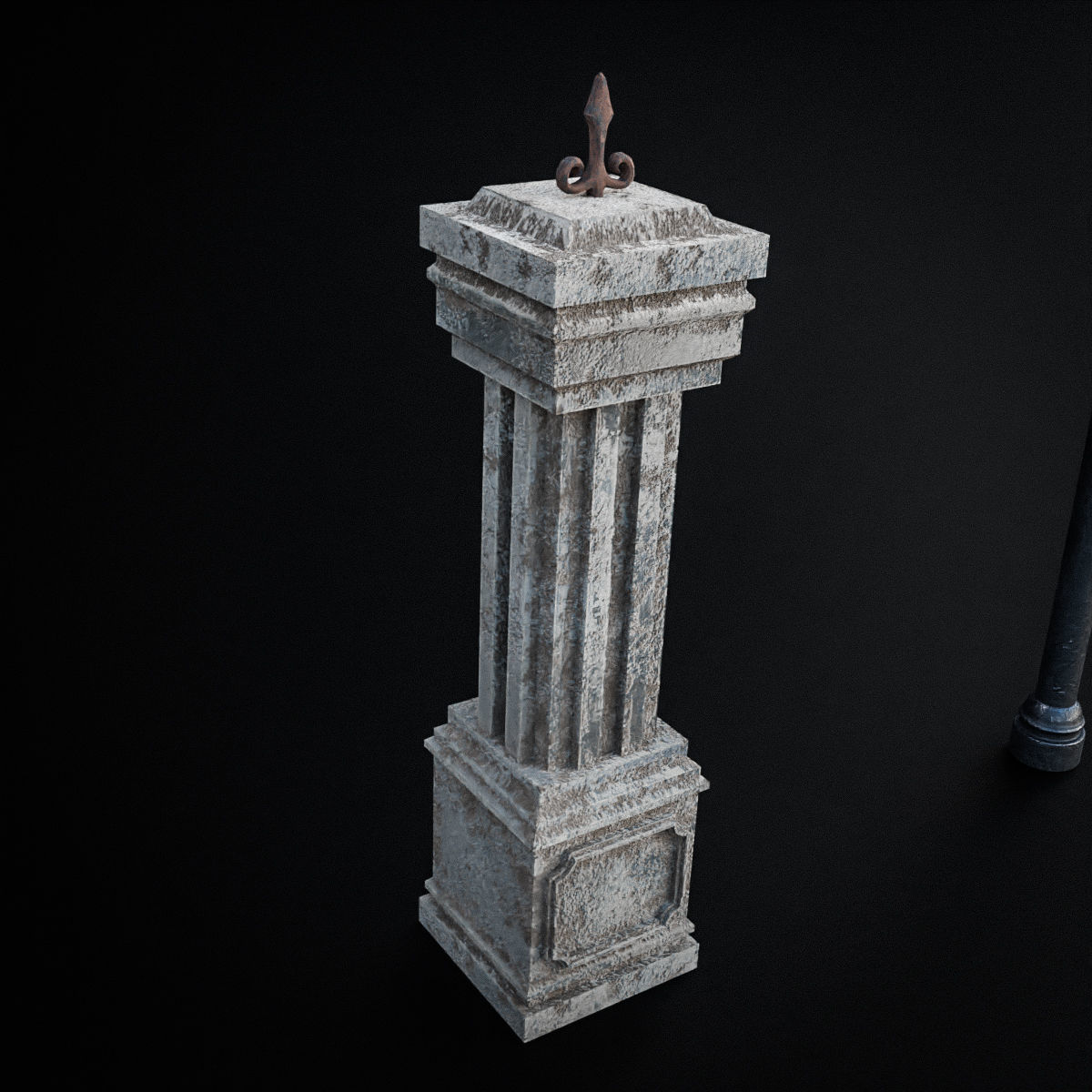 GOTHIC CEMETERY ASSET PACK Low-poly 3D model_27