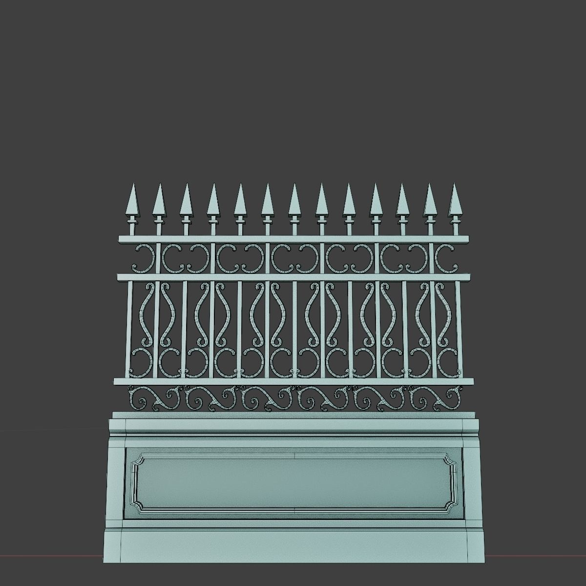 GOTHIC CEMETERY ASSET PACK Low-poly 3D model_36