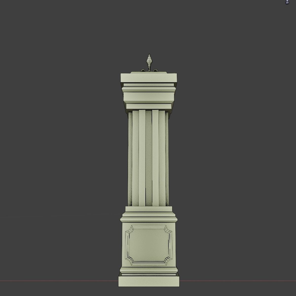 GOTHIC CEMETERY ASSET PACK Low-poly 3D model_35