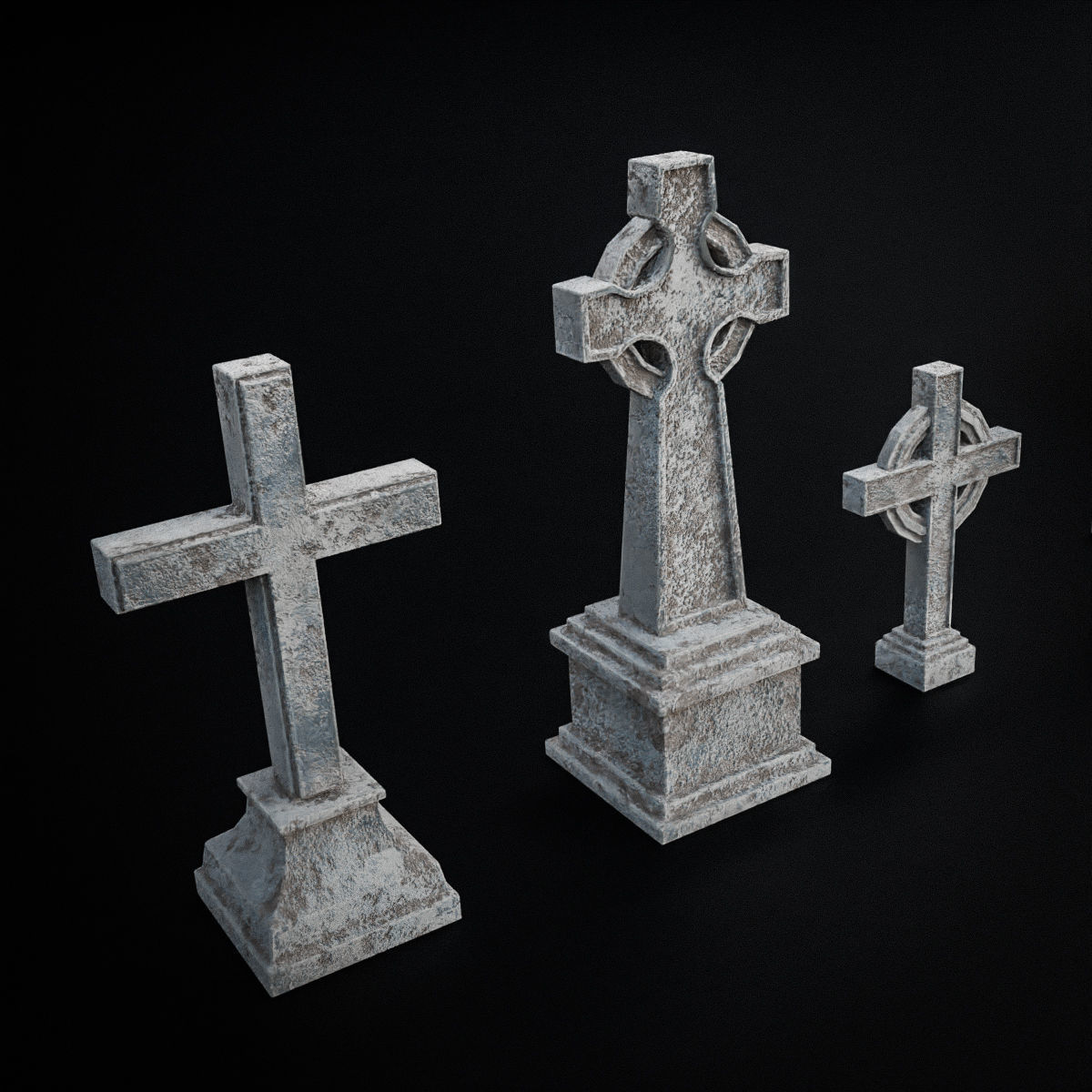 GOTHIC CEMETERY ASSET PACK Low-poly 3D model_20