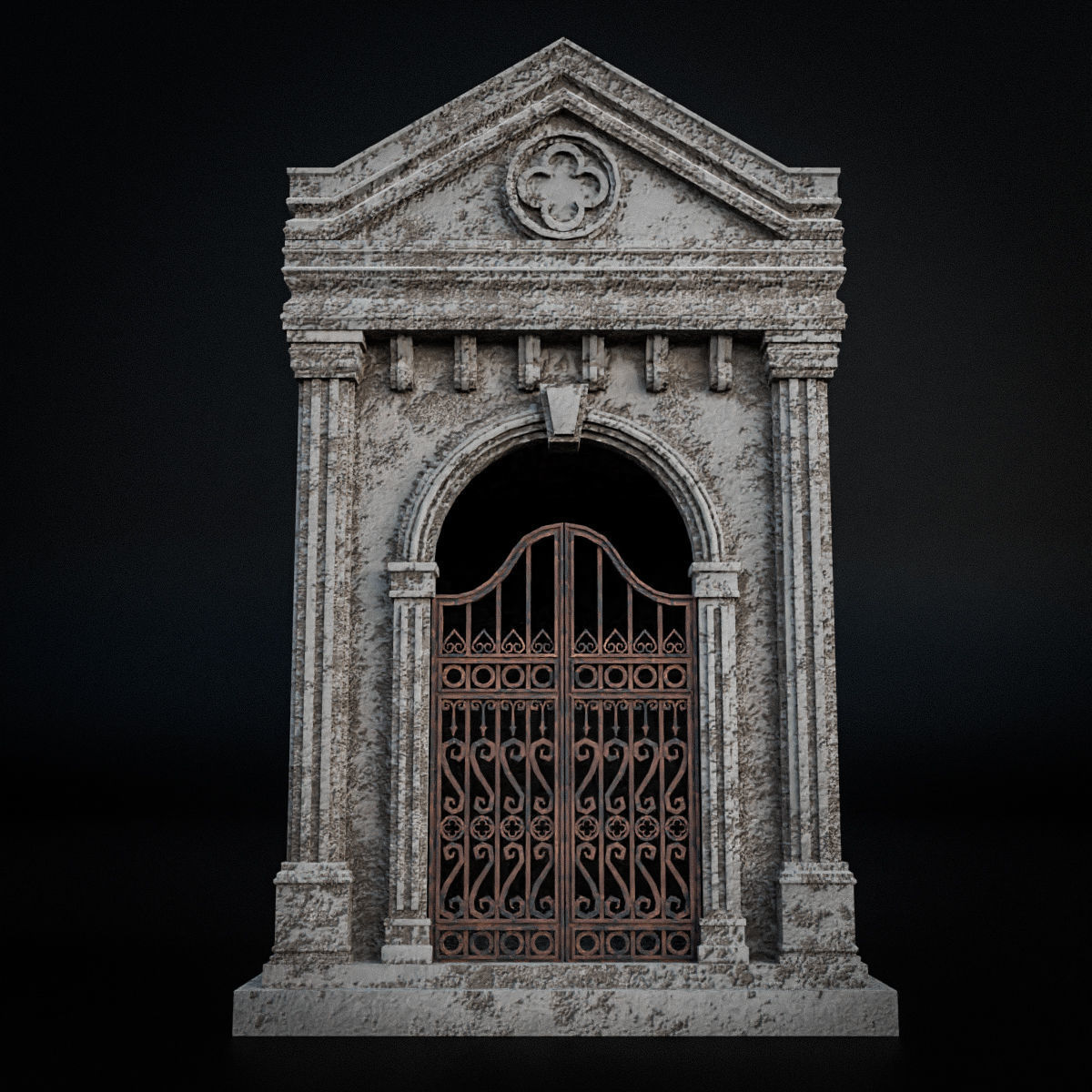 GOTHIC CEMETERY ASSET PACK Low-poly 3D model_12