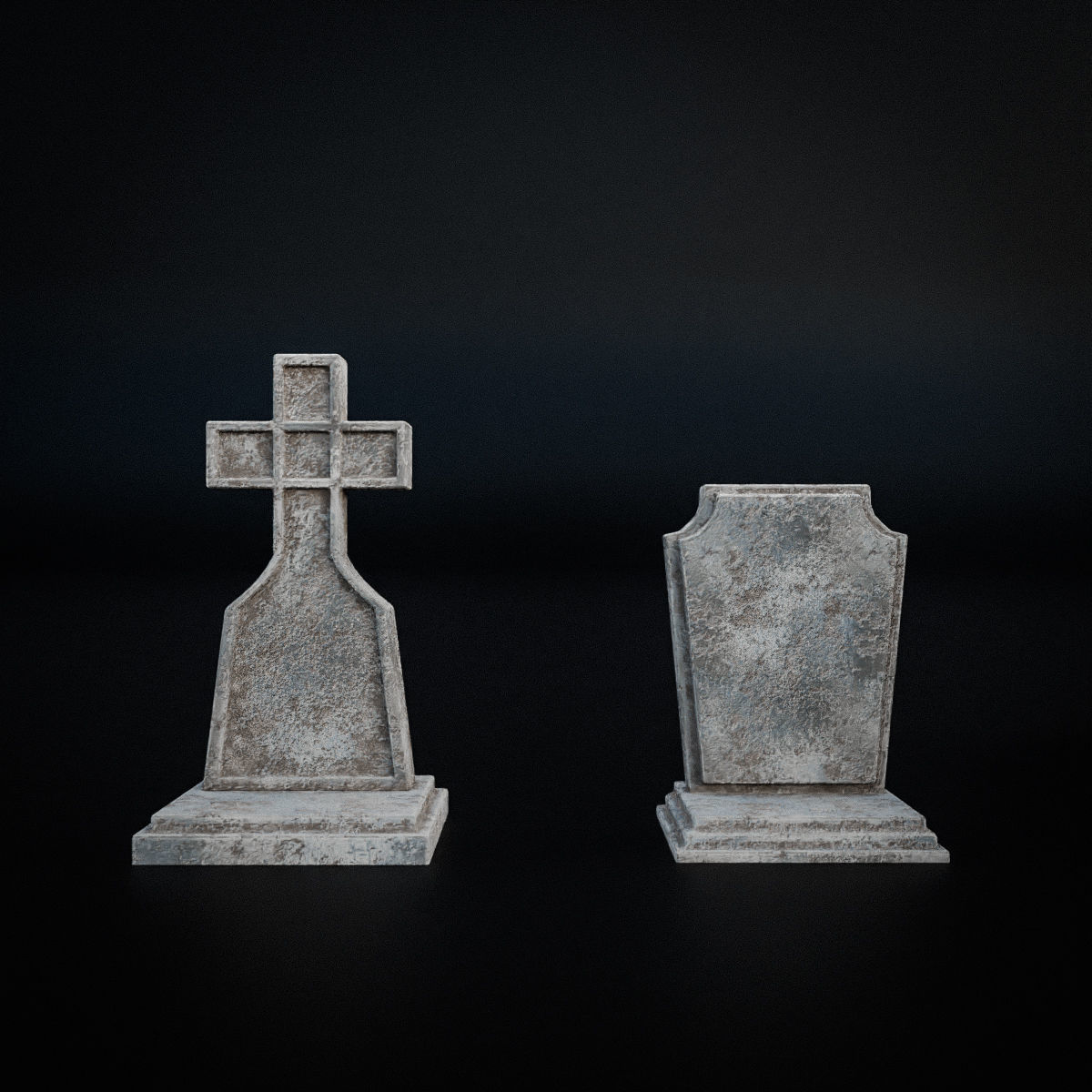 GOTHIC CEMETERY ASSET PACK Low-poly 3D model_9