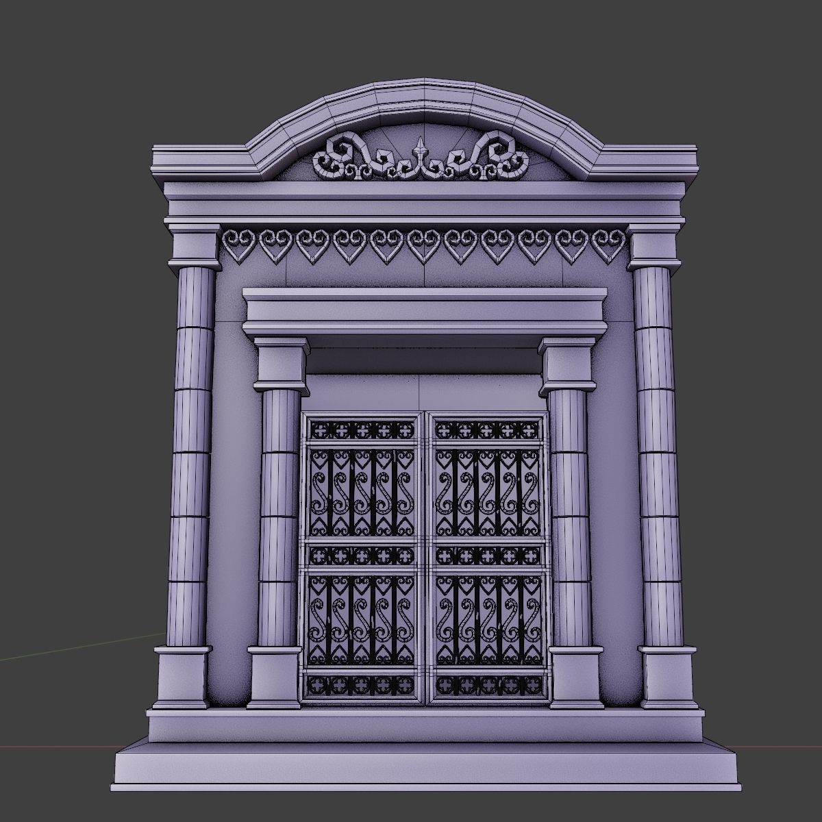 GOTHIC CEMETERY ASSET PACK Low-poly 3D model_55