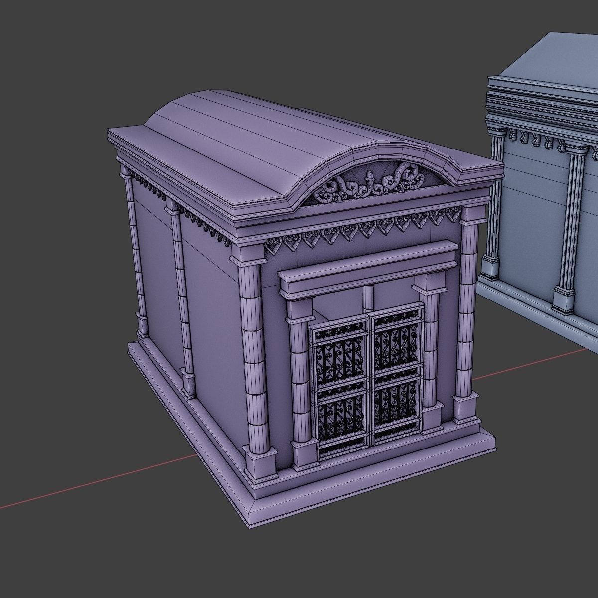 GOTHIC CEMETERY ASSET PACK Low-poly 3D model_48