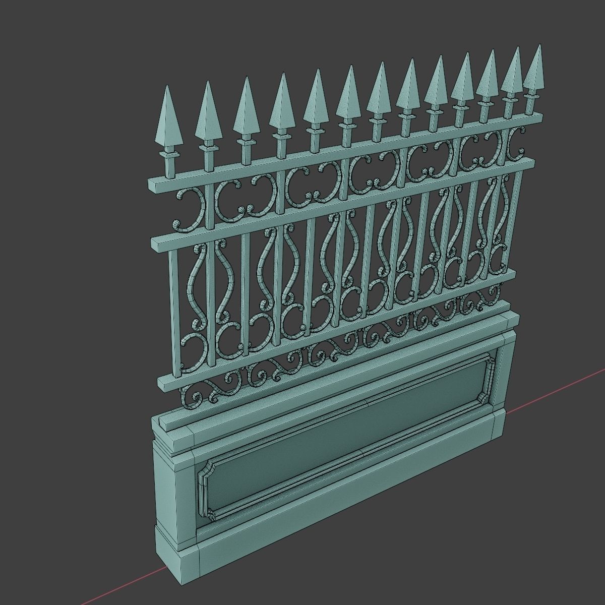 GOTHIC CEMETERY ASSET PACK Low-poly 3D model_49