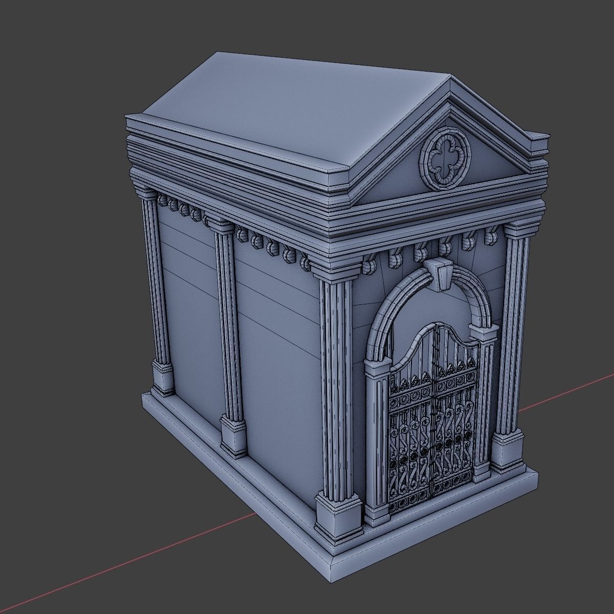 GOTHIC CEMETERY ASSET PACK Low-poly 3D model_45