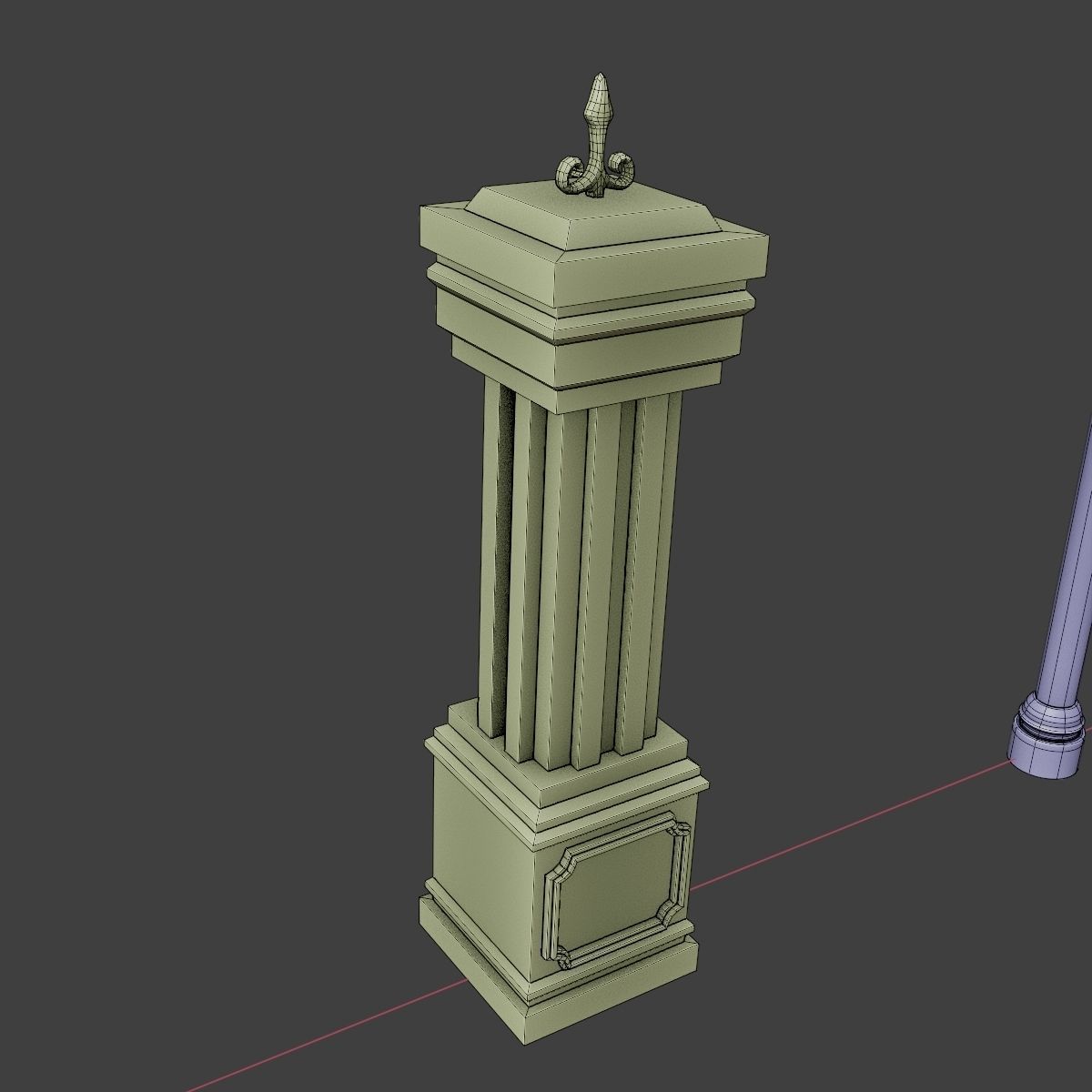 GOTHIC CEMETERY ASSET PACK Low-poly 3D model_50