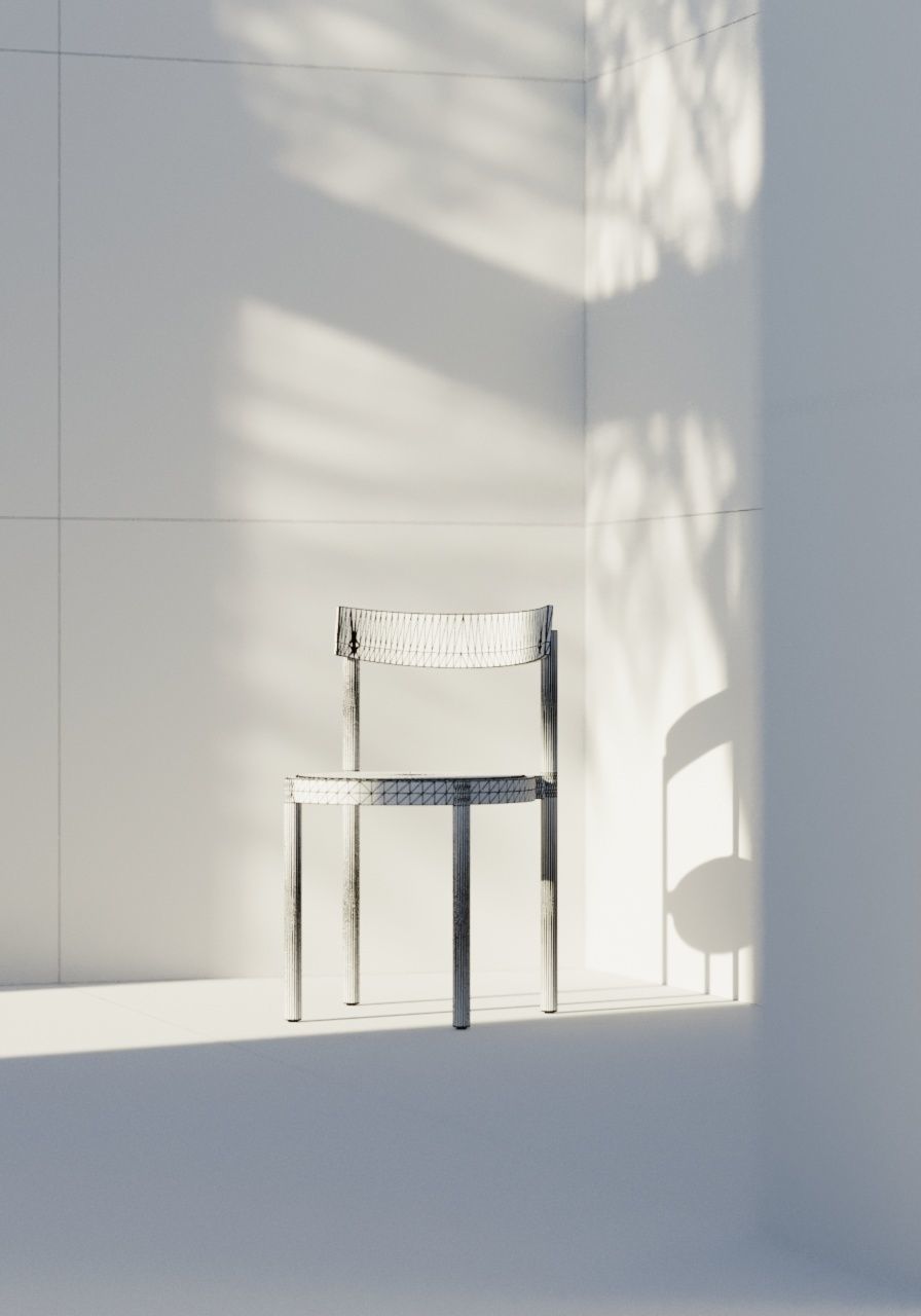 Bench In Sun - 3dsMax and Corona Render 3D model 3D model_1