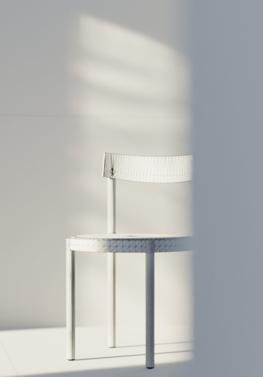 Bench In Sun - 3dsMax and Corona Render 3D model 3D model_3