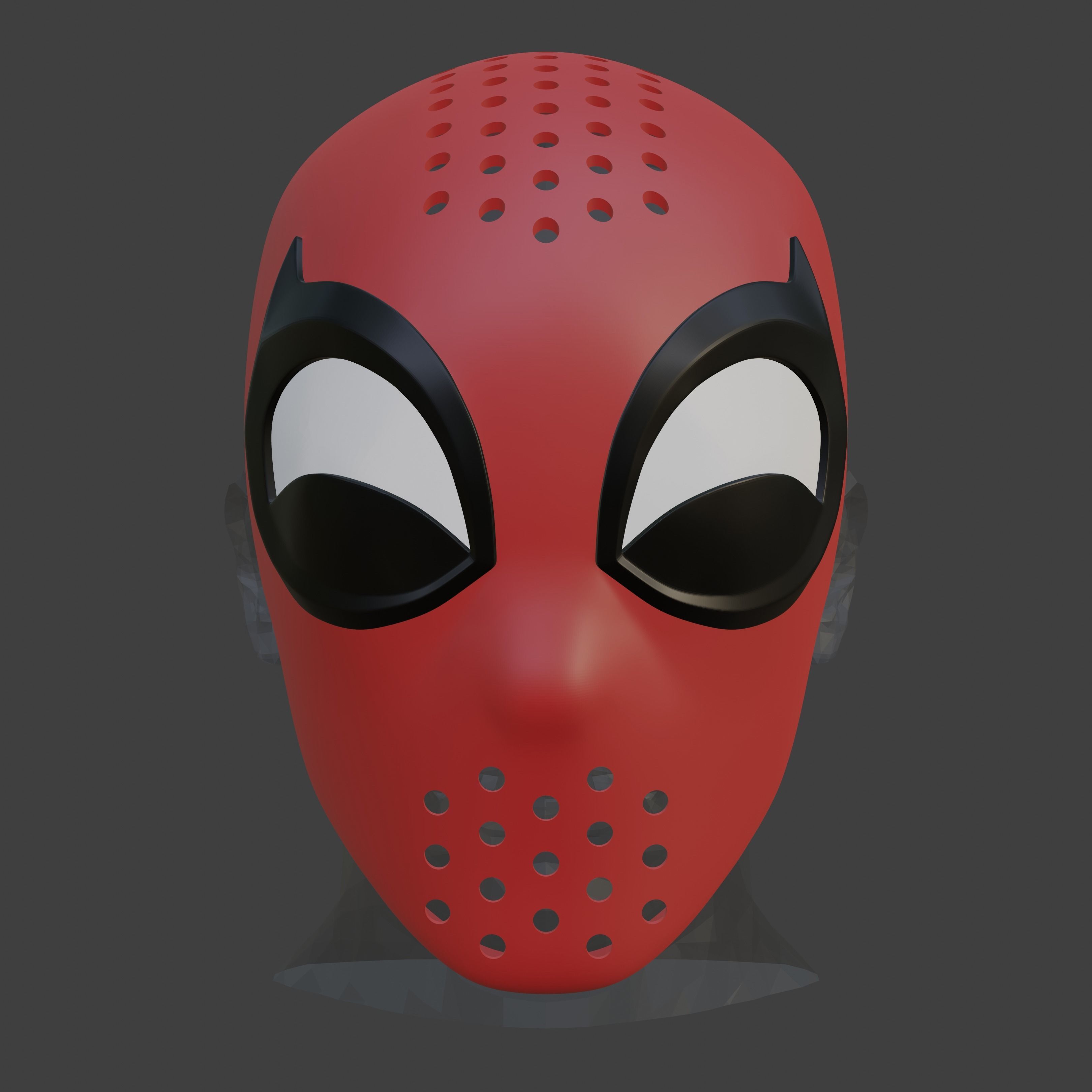 Spectacular Spider-Man Inspired Face Shell Commission 3D print model_2