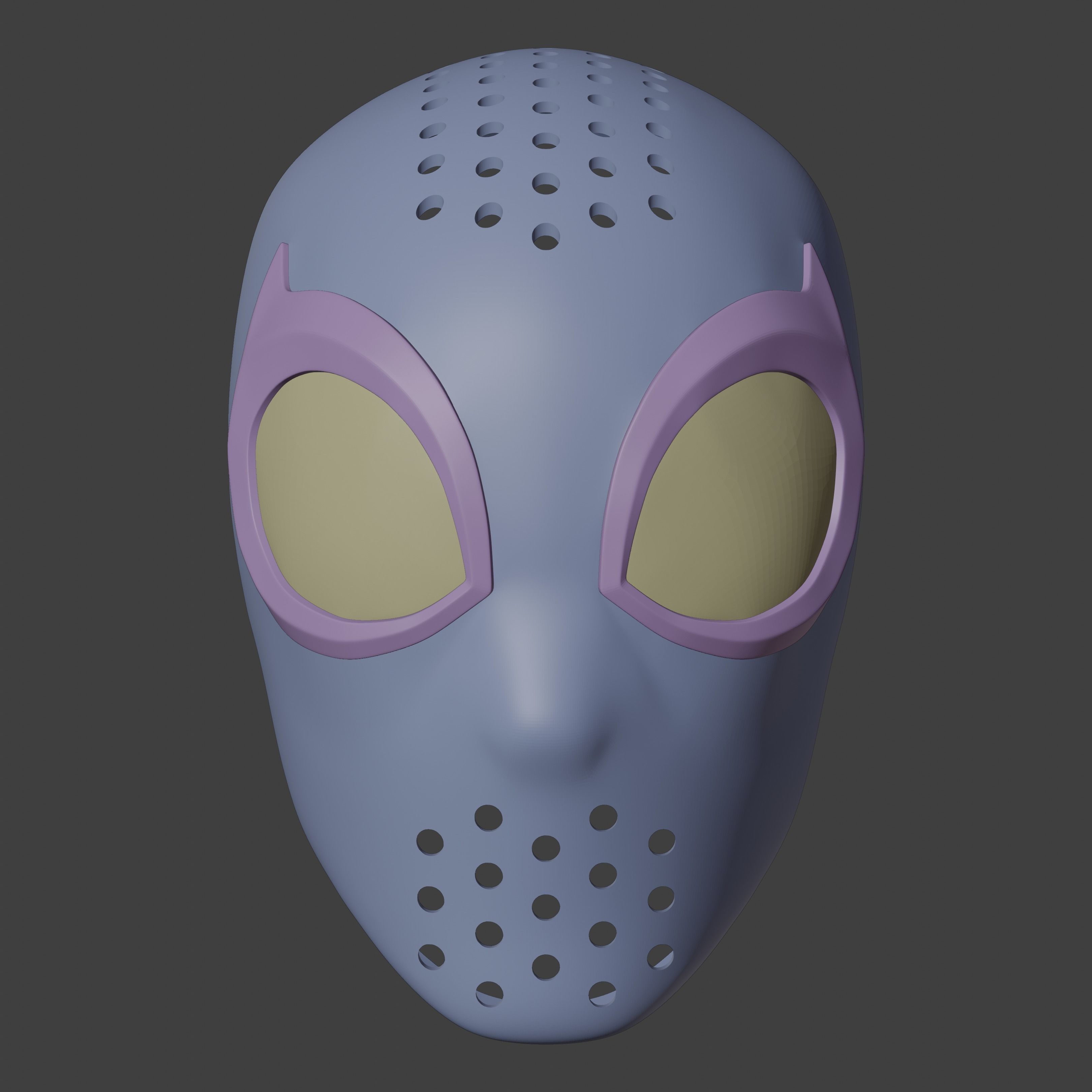 Spectacular Spider-Man Inspired Face Shell Commission 3D print model_8