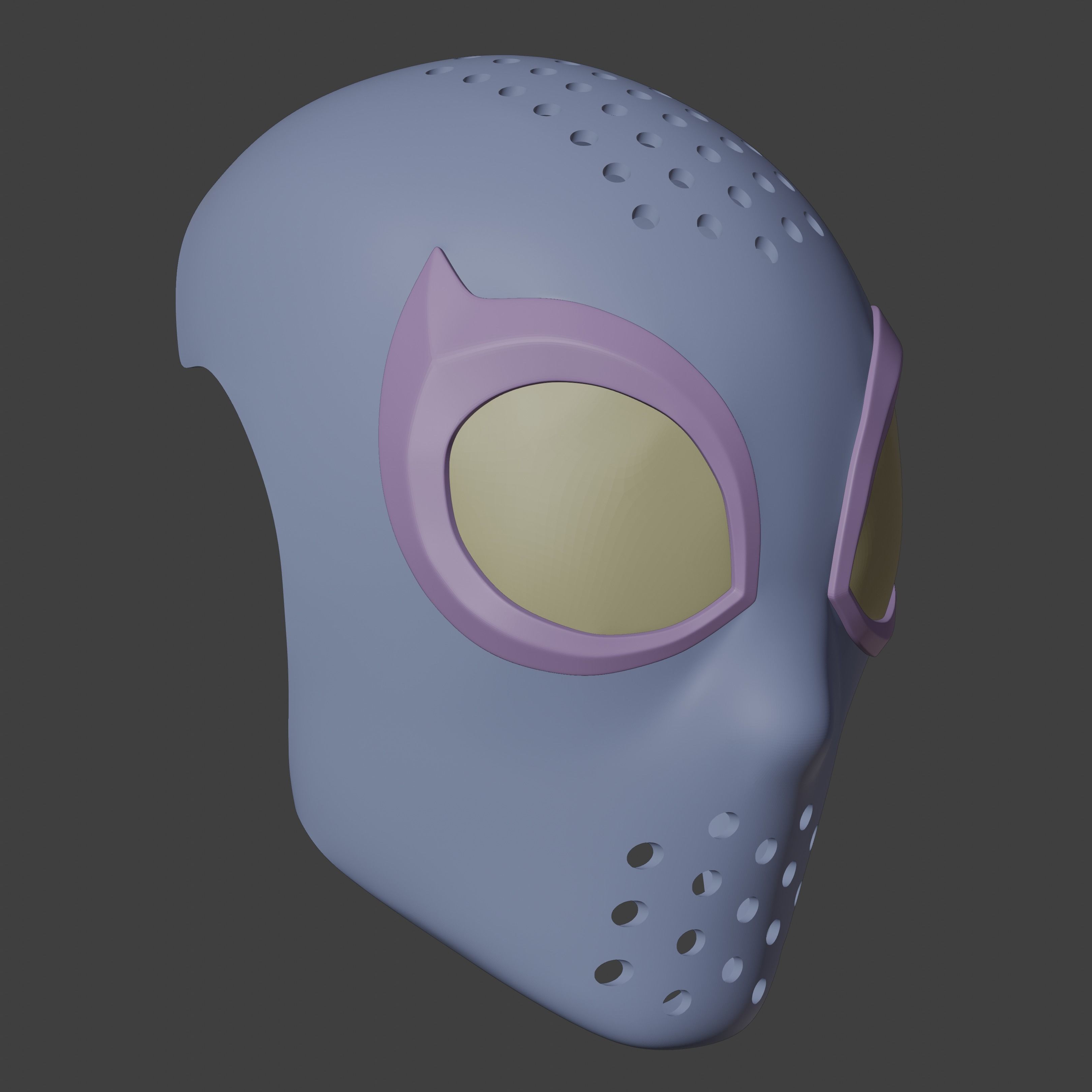 Spectacular Spider-Man Inspired Face Shell Commission 3D print model_9