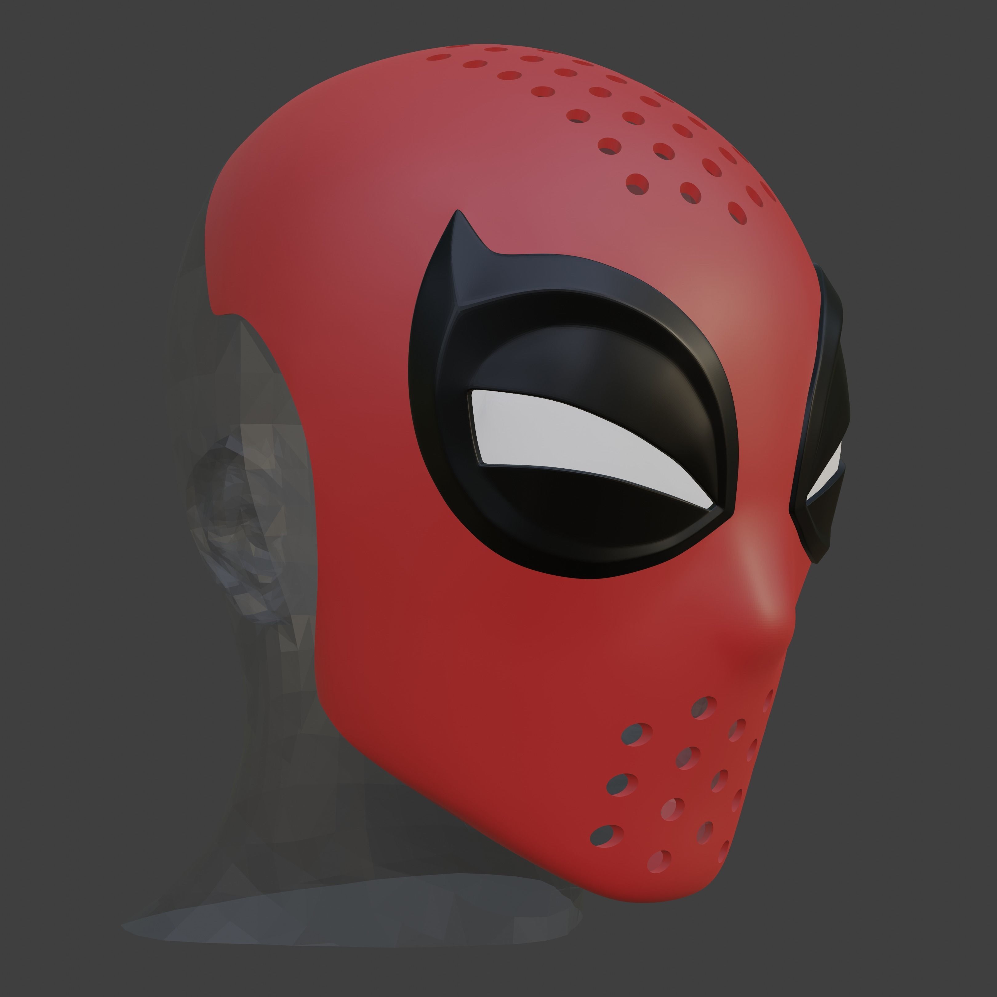 Spectacular Spider-Man Inspired Face Shell Commission 3D print model_6