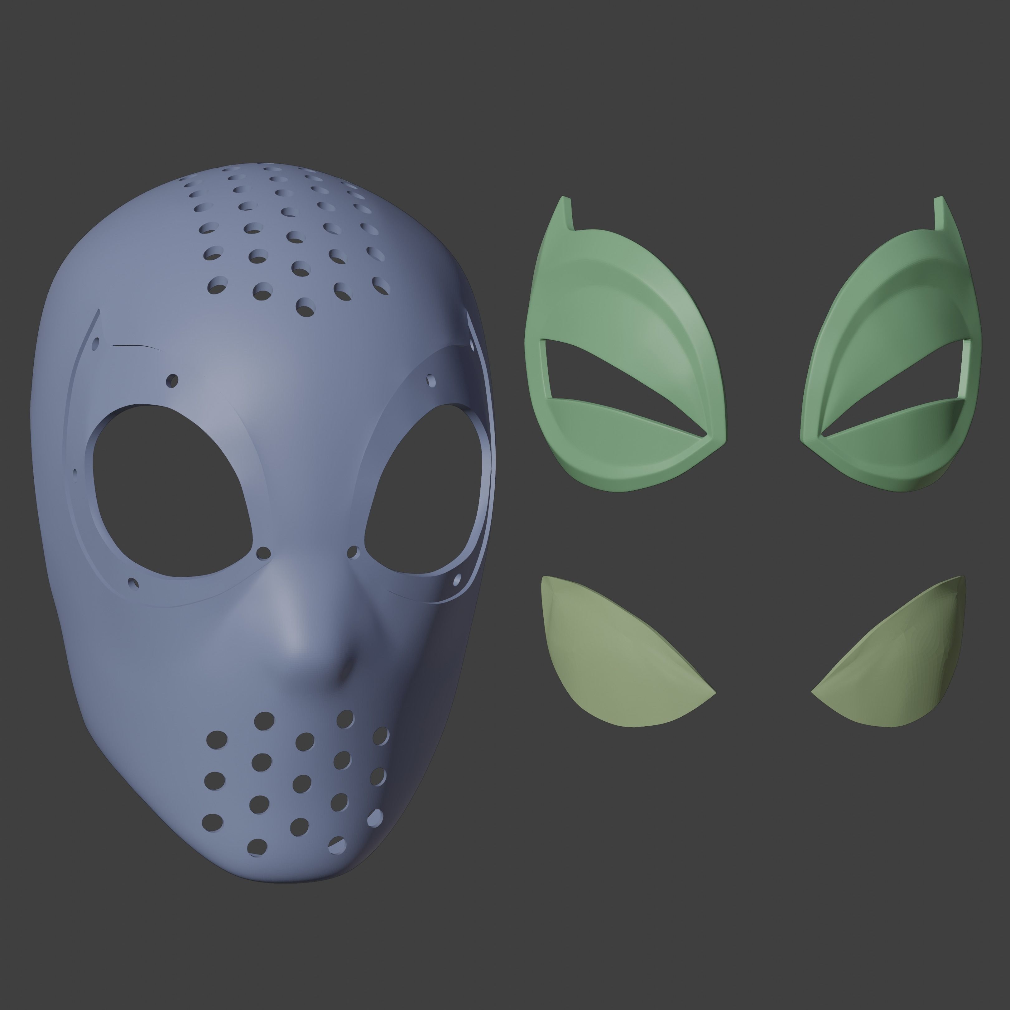 Spectacular Spider-Man Inspired Face Shell Commission 3D print model_16
