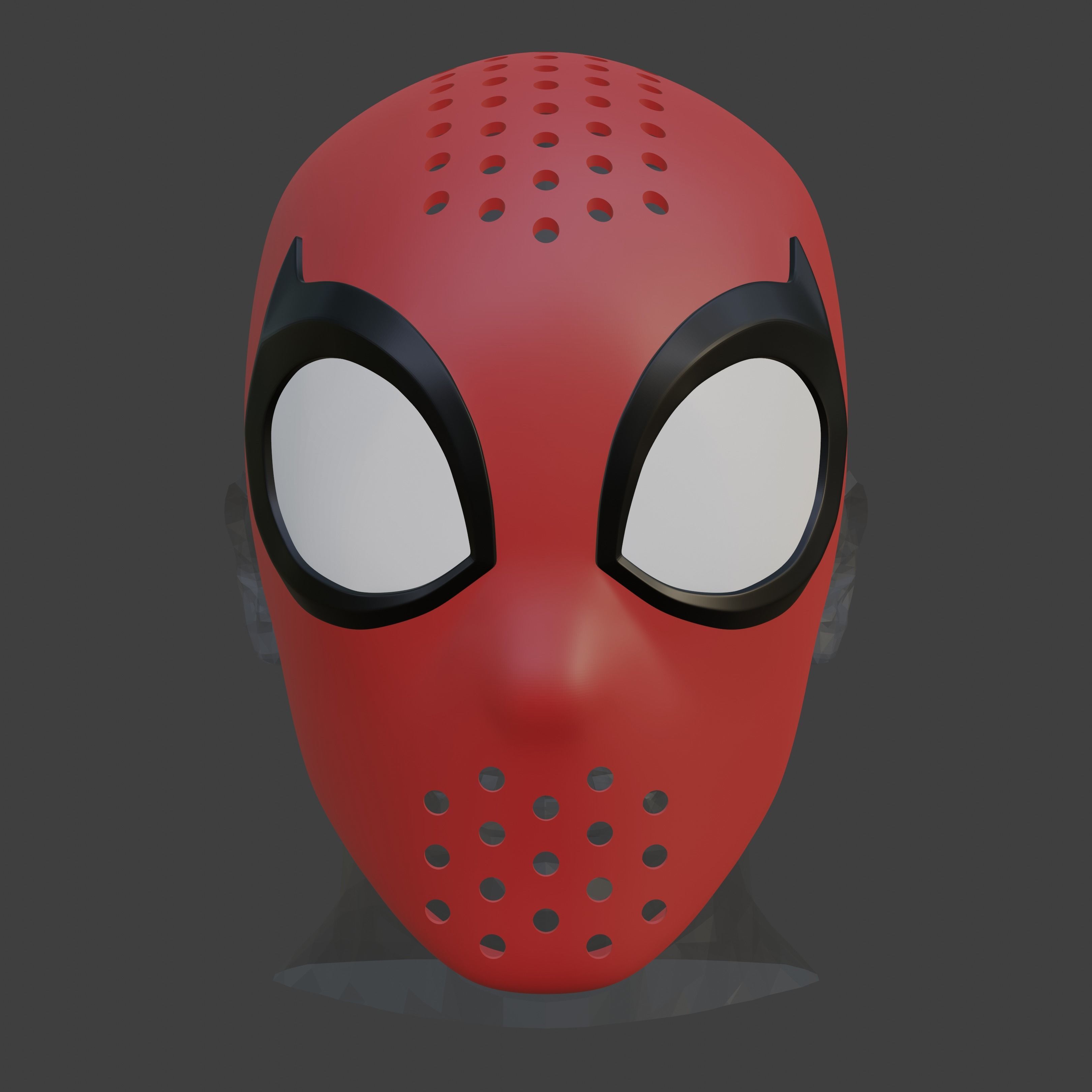 Spectacular Spider-Man Inspired Face Shell Commission 3D print model_1