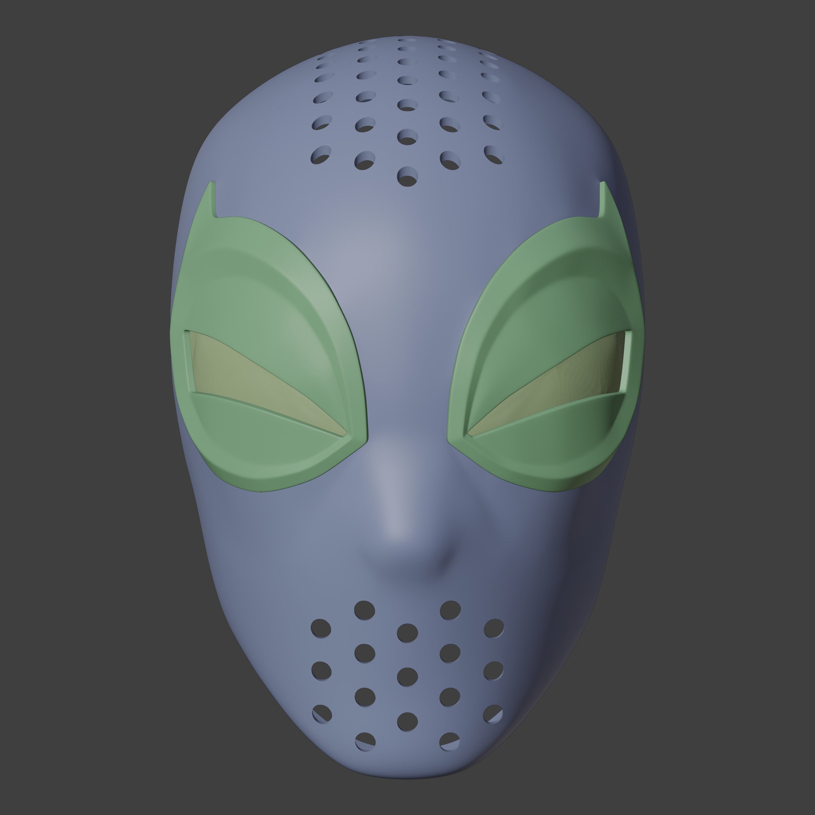 Spectacular Spider-Man Inspired Face Shell Commission 3D print model_12