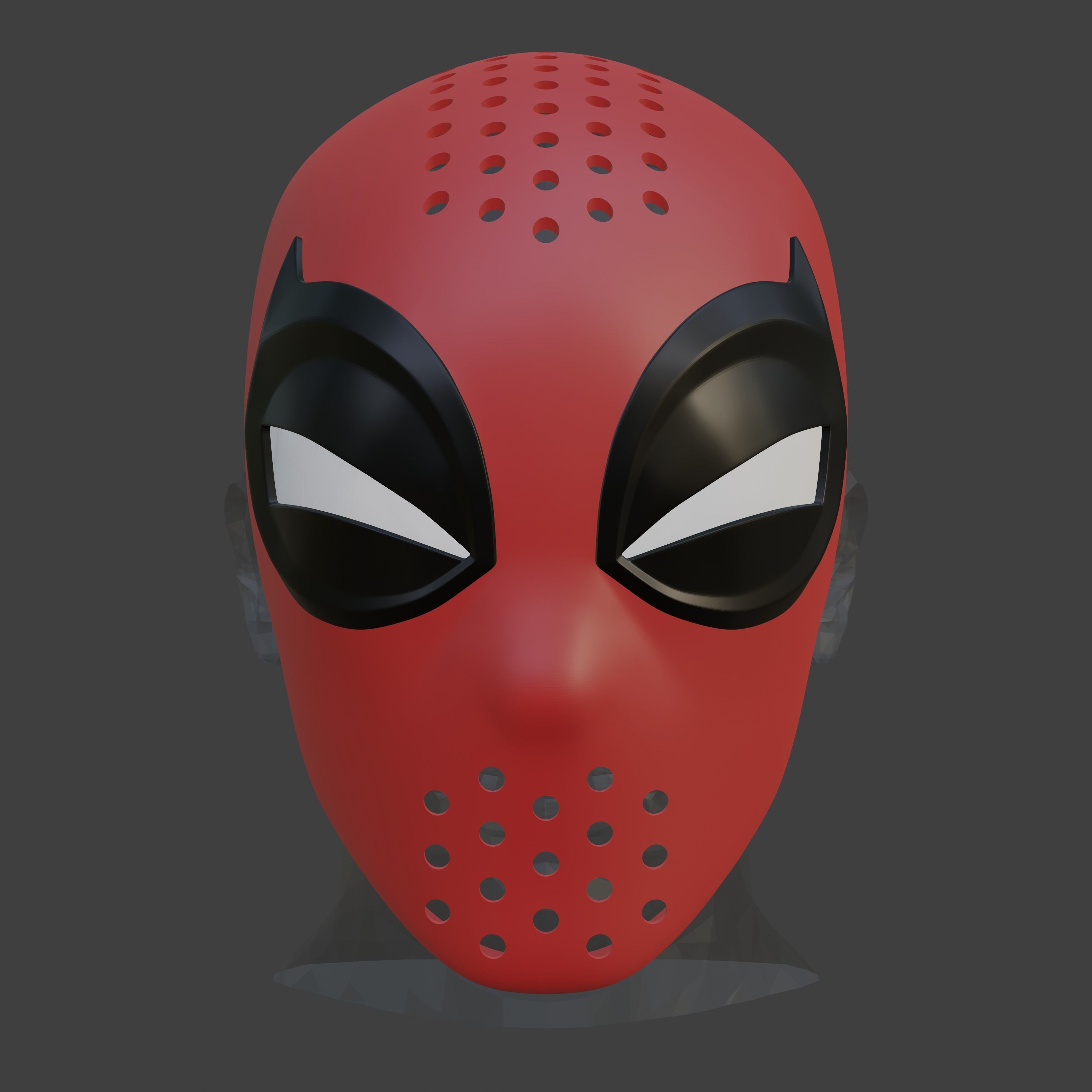 Spectacular Spider-Man Inspired Face Shell Commission 3D print model_3