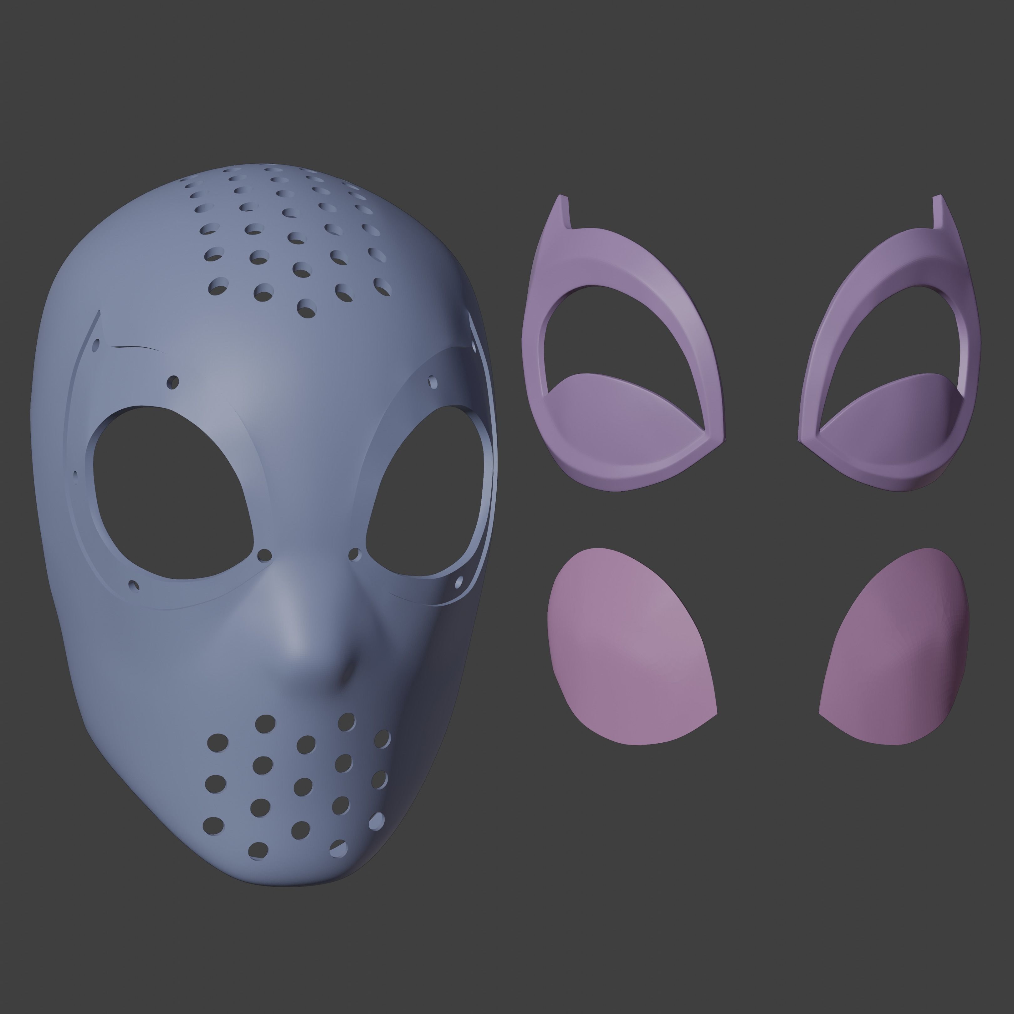 Spectacular Spider-Man Inspired Face Shell Commission 3D print model_15