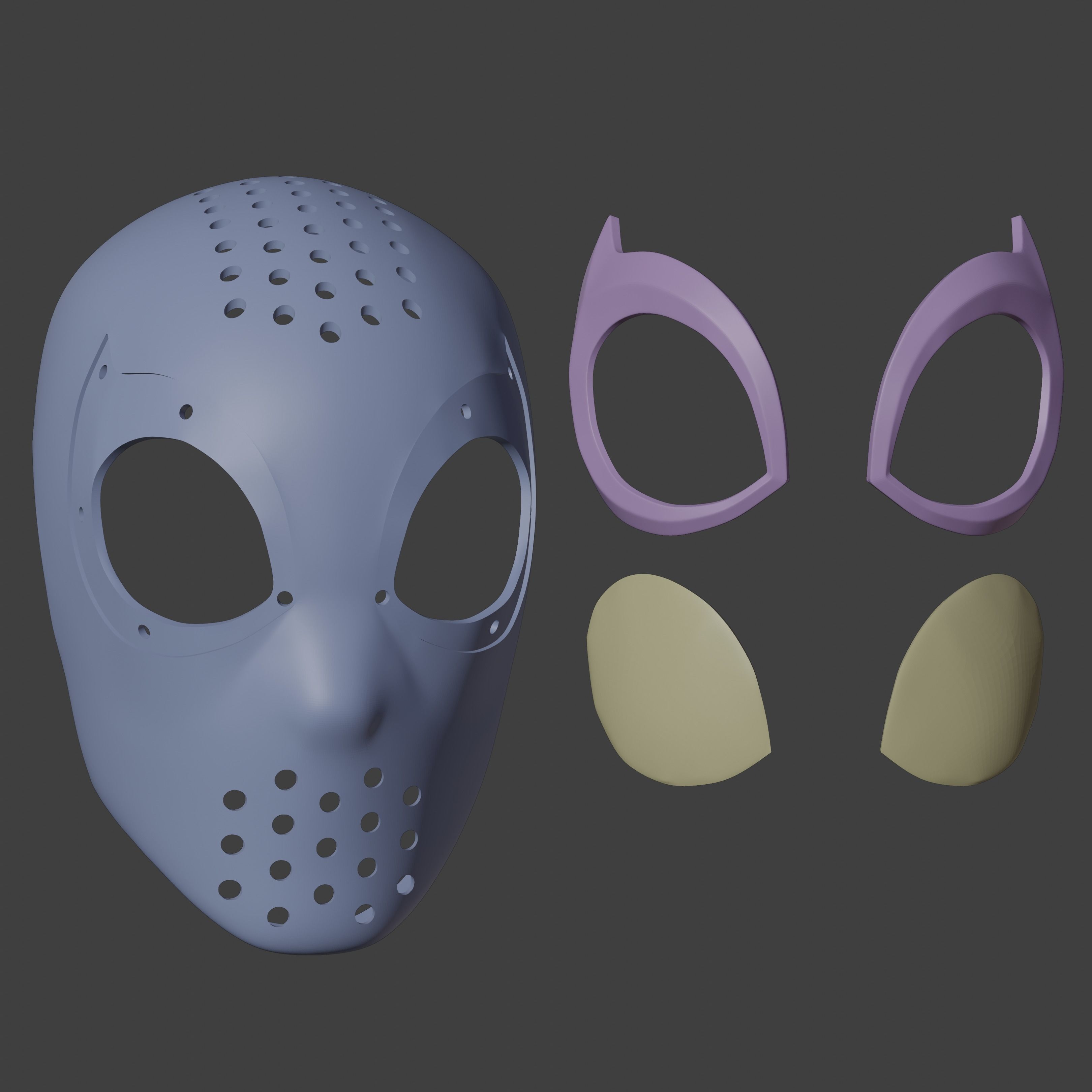 Spectacular Spider-Man Inspired Face Shell Commission 3D print model_17