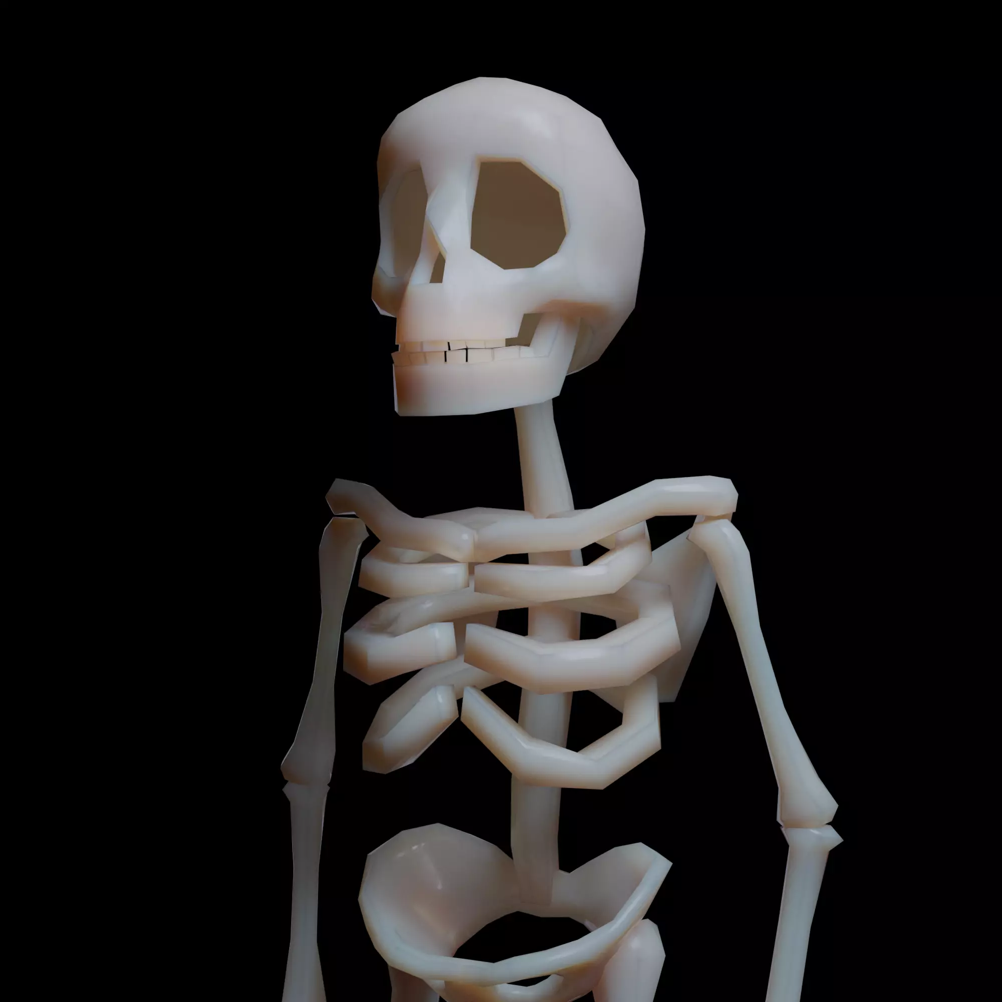 Skeleton Joe Low-poly 3D model