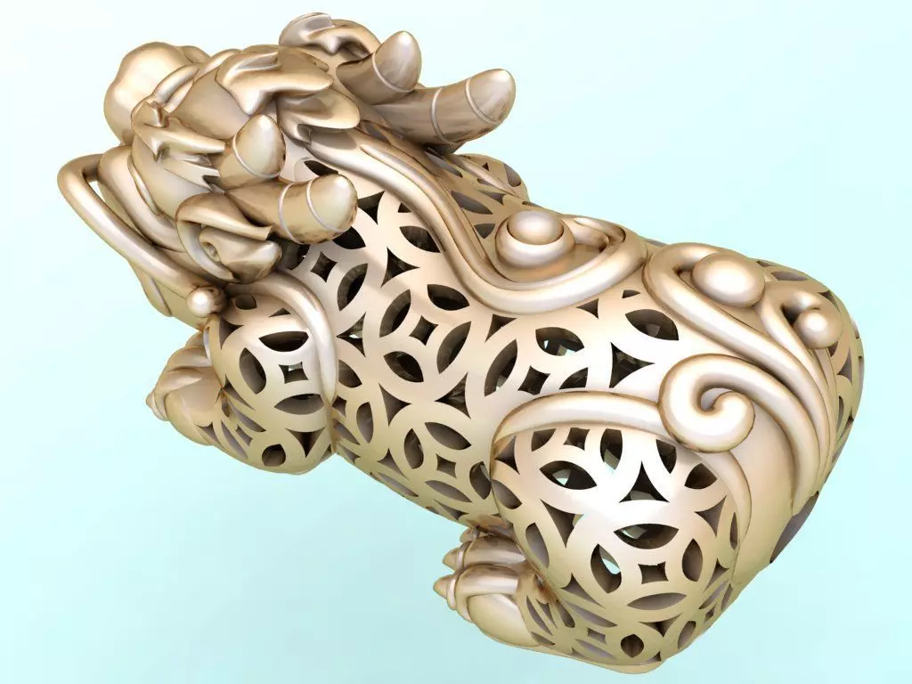 Pixiu money coin Bracelet - Unicorn bracelet - N605 3D print model
