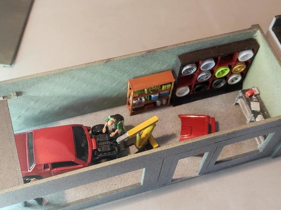Garage Showroom for 1 64 diecast 3D print model_6
