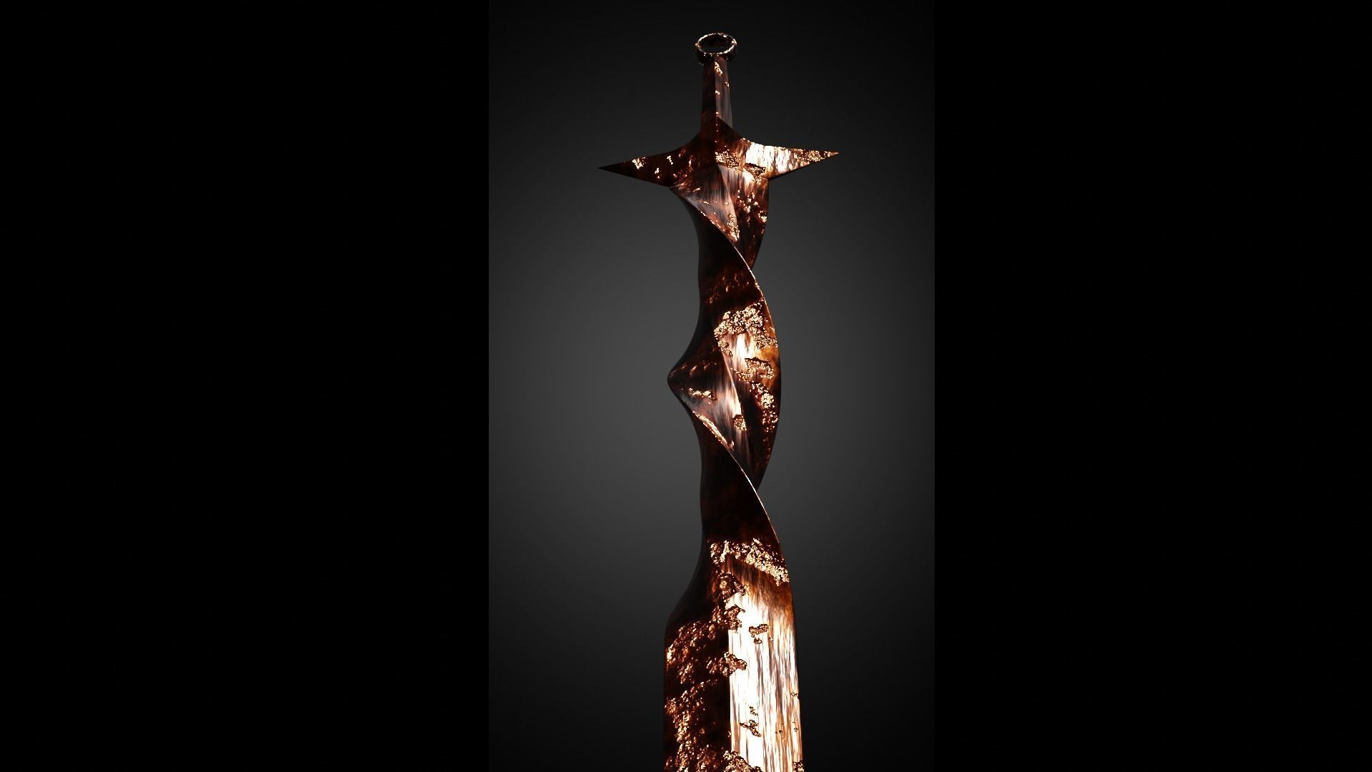 Sword from the DARK SOULS game high-poly 3D model_3