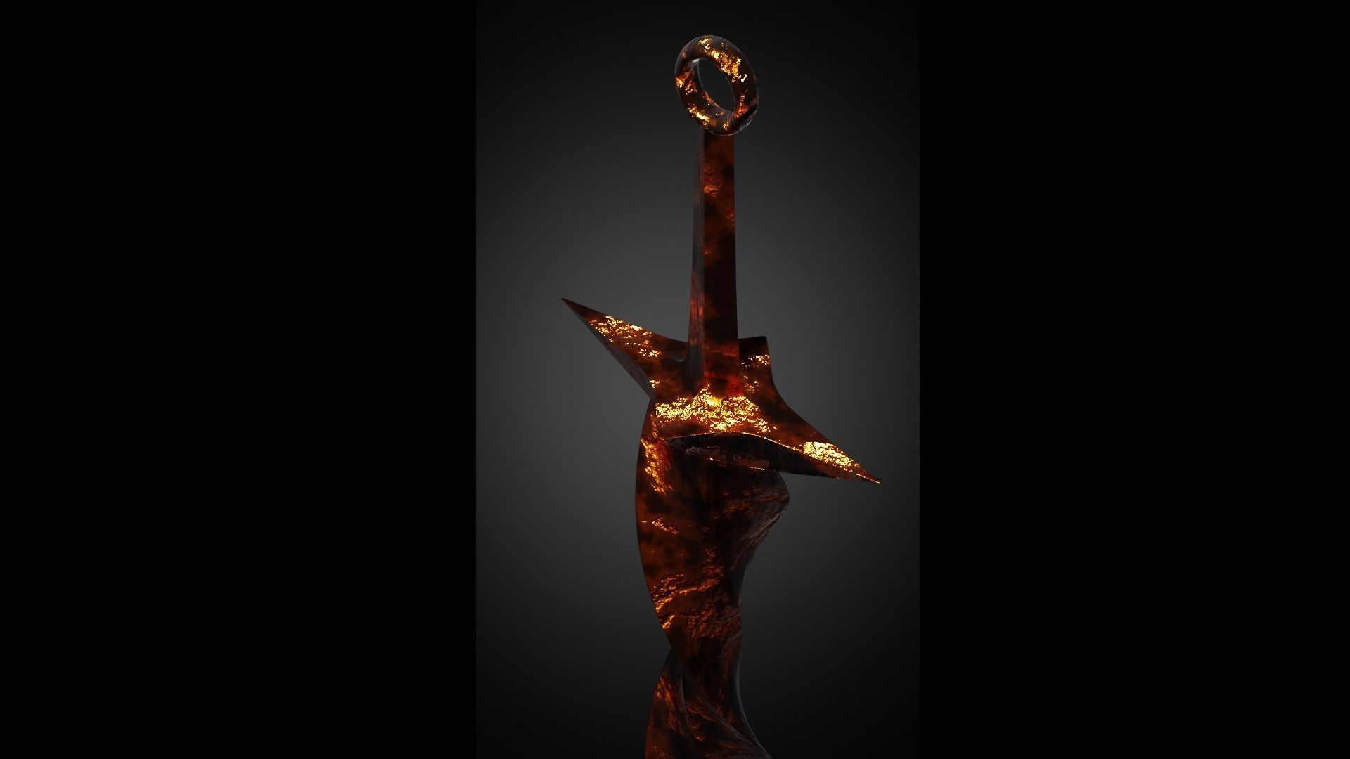 Sword from the DARK SOULS game high-poly 3D model_7