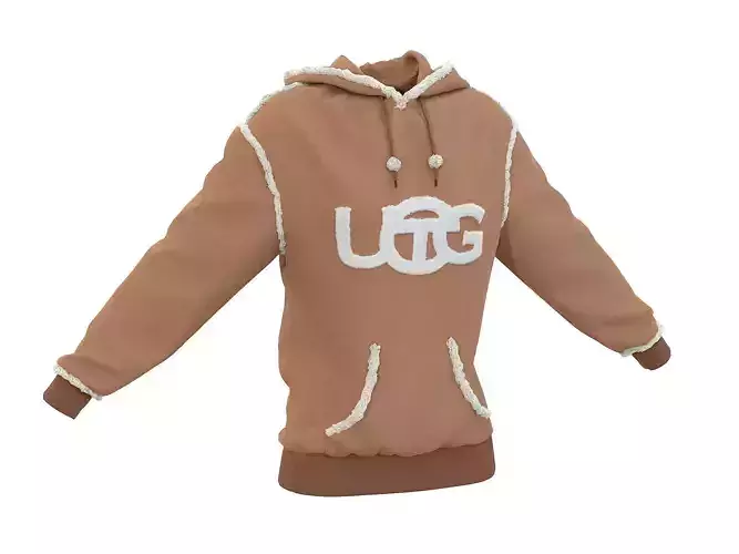 Telfar x UGG Hoodie Chestnut