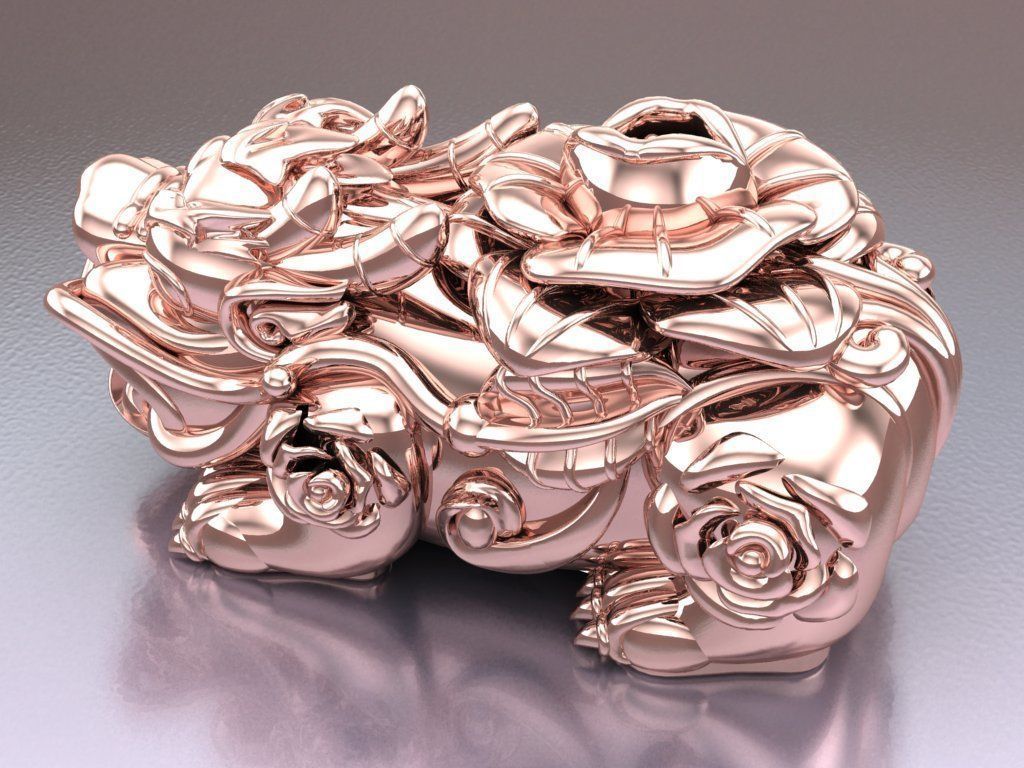 Pixiu Bracelet - Unicorn  bracelet - N809 3D print model_6