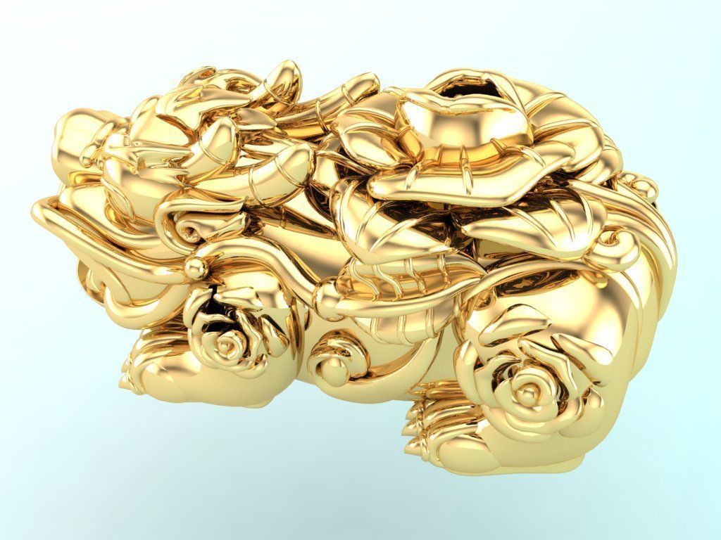 Pixiu Bracelet - Unicorn  bracelet - N809 3D print model_4