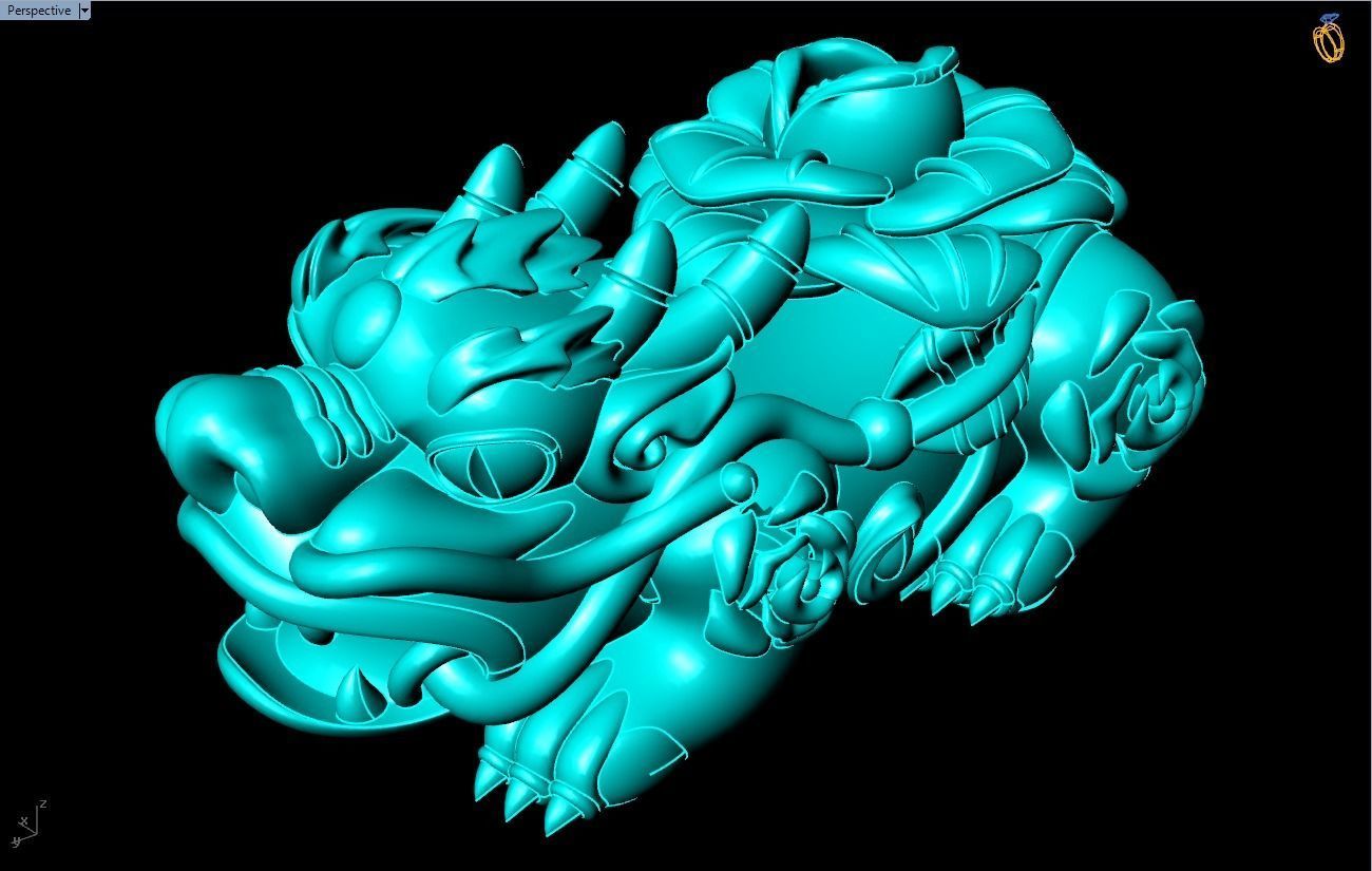 Pixiu Bracelet - Unicorn  bracelet - N809 3D print model_11