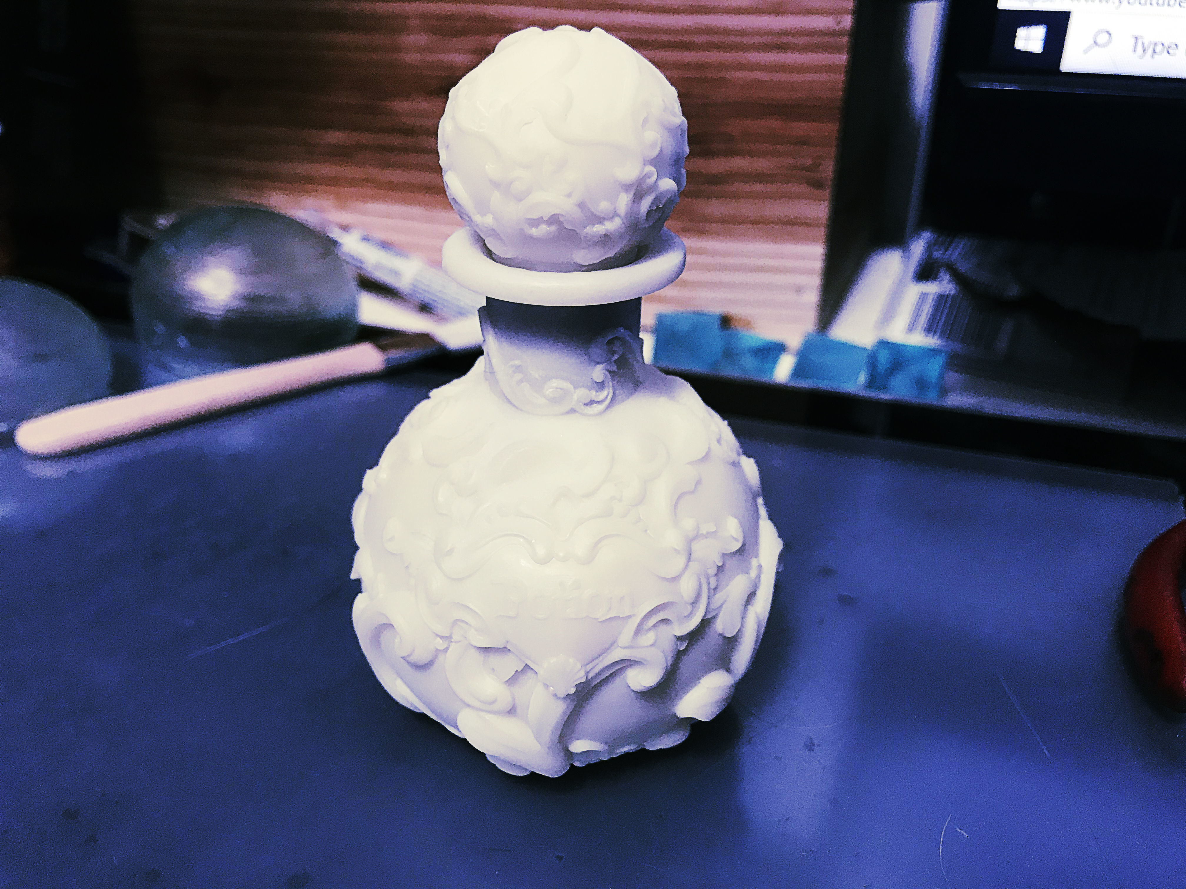 Simple Potion Bottle Art Nouveau High Fantasy Wedding RPG 3D print model_5