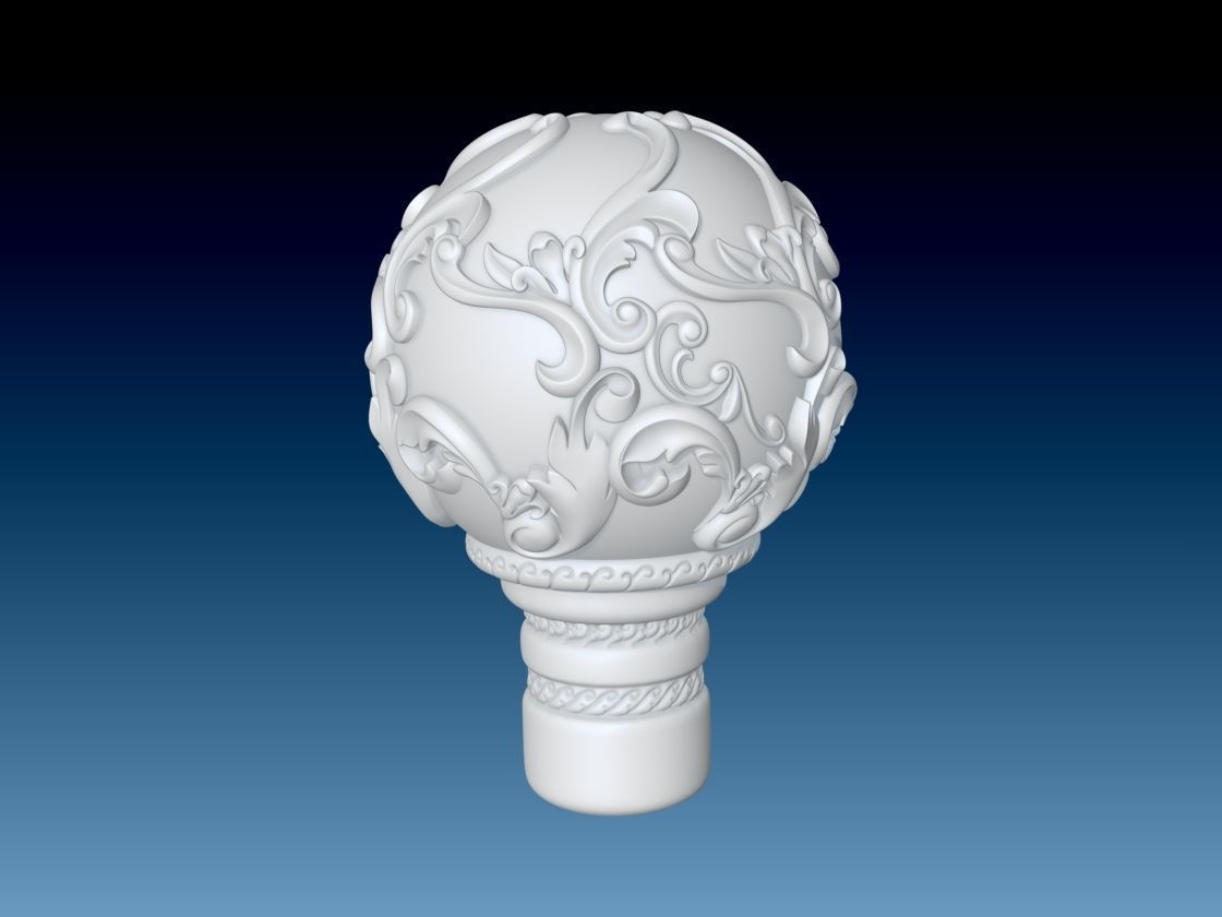 Simple Potion Bottle Art Nouveau High Fantasy Wedding RPG 3D print model_13