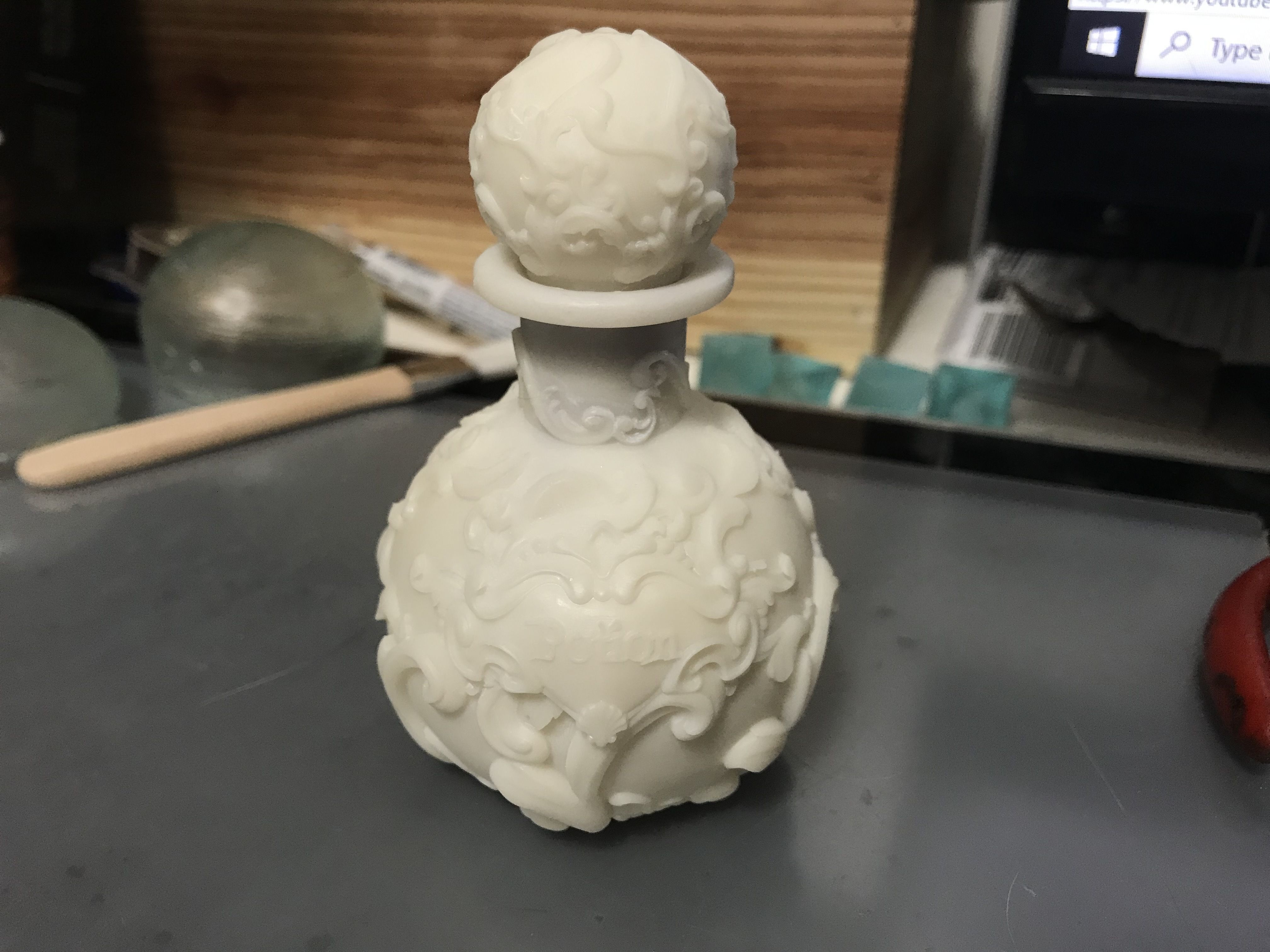 Simple Potion Bottle Art Nouveau High Fantasy Wedding RPG 3D print model_7