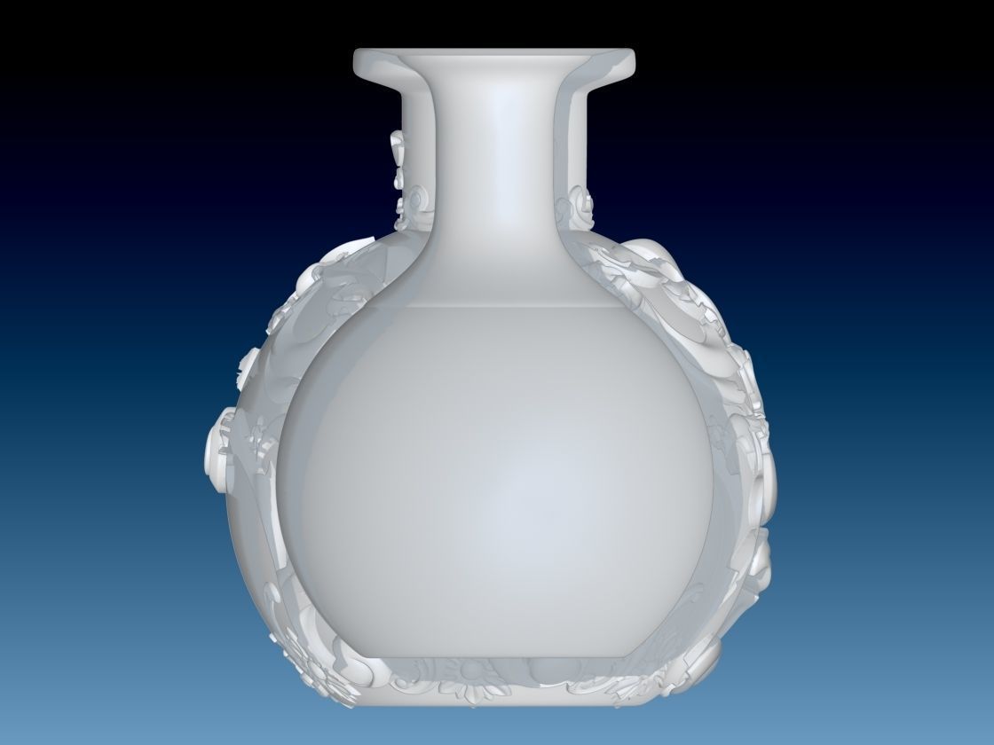 Simple Potion Bottle Art Nouveau High Fantasy Wedding RPG 3D print model_16